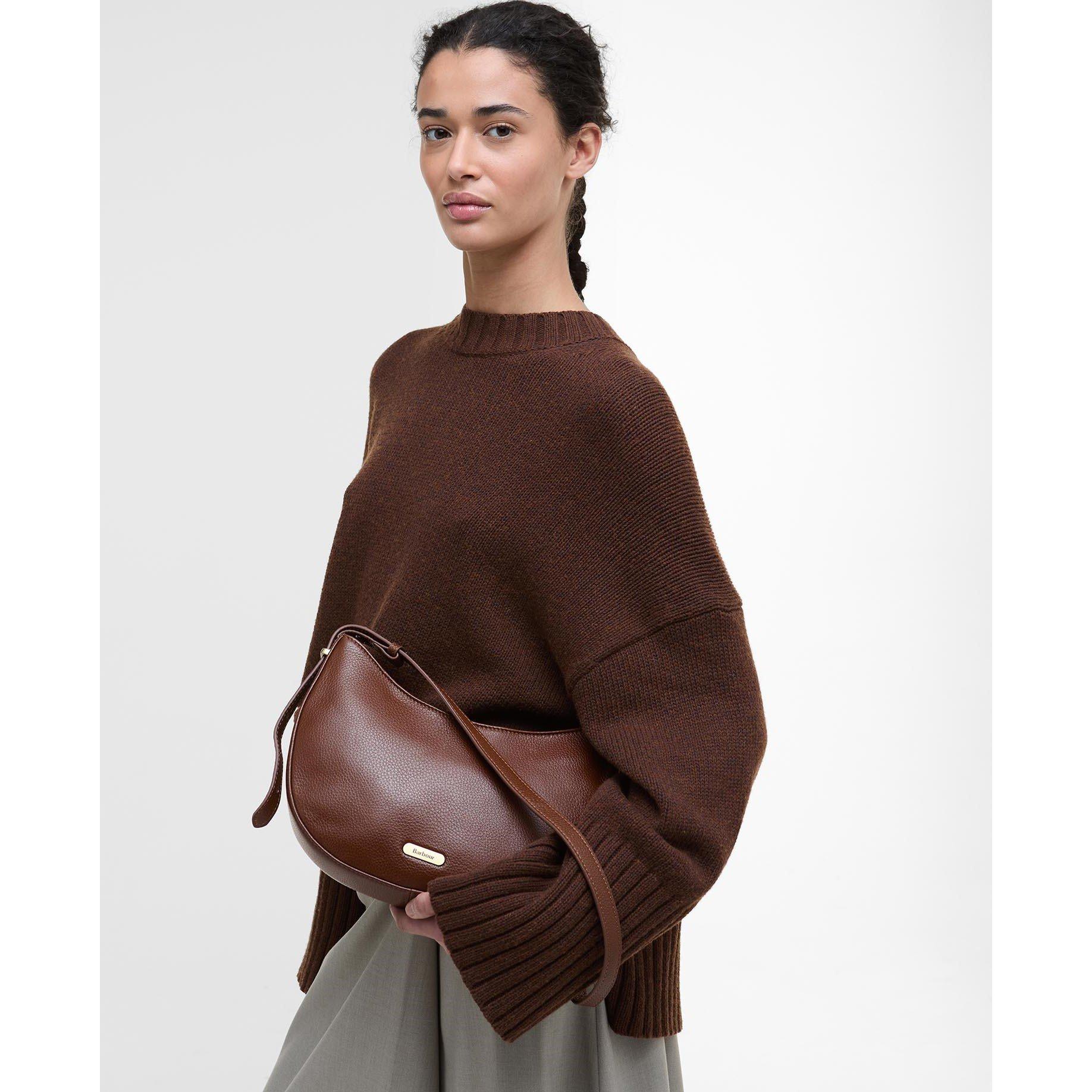 Brown - Barbour - Sorrel Leather Sling Bag - 2