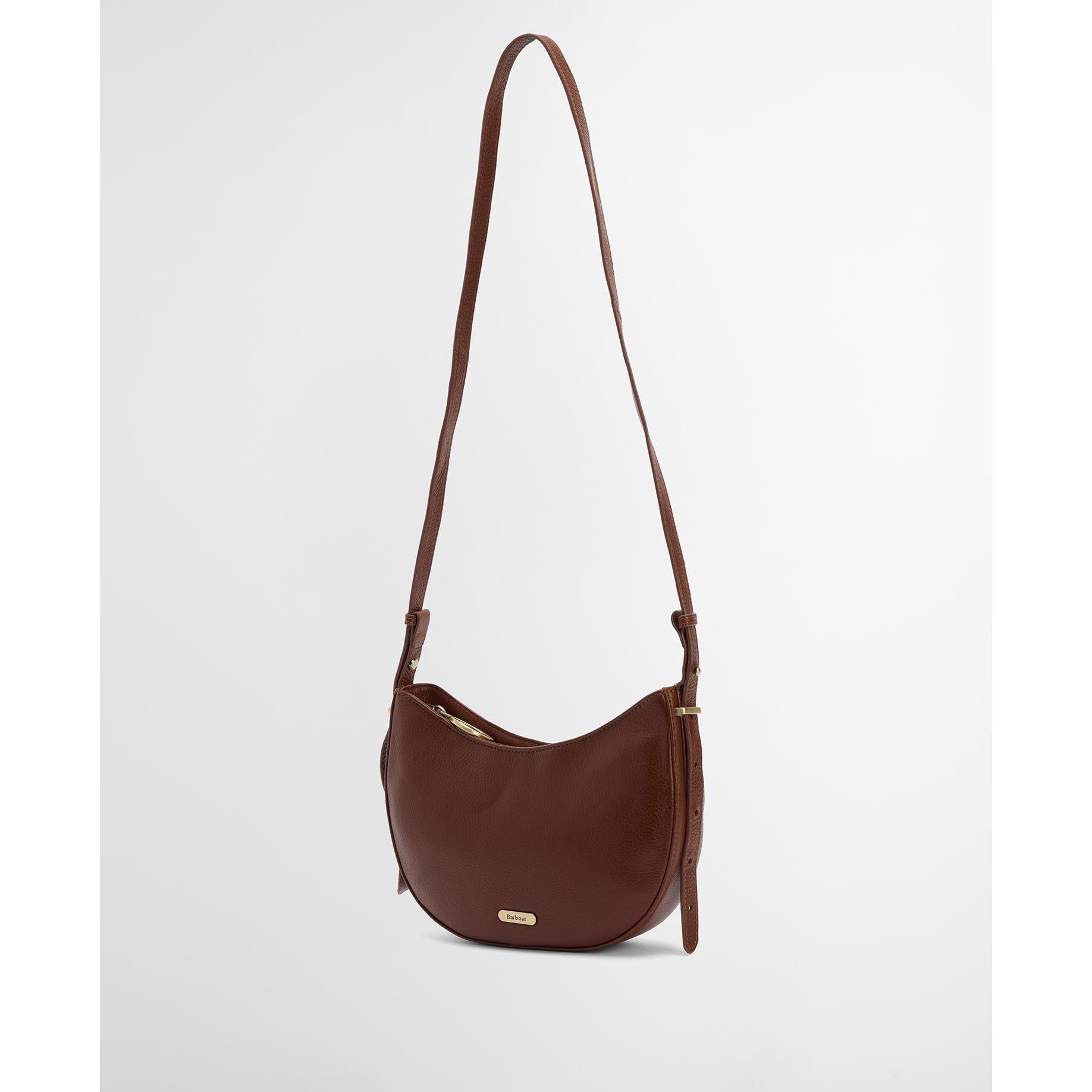 Brown - Barbour - Sorrel Leather Sling Bag - 3