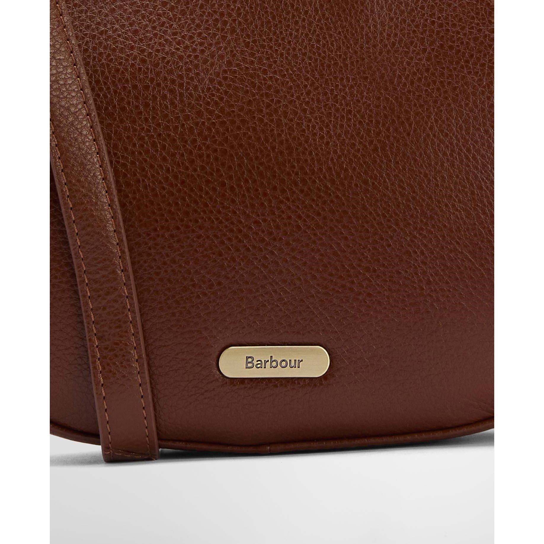 Brown - Barbour - Sorrel Leather Sling Bag - 4