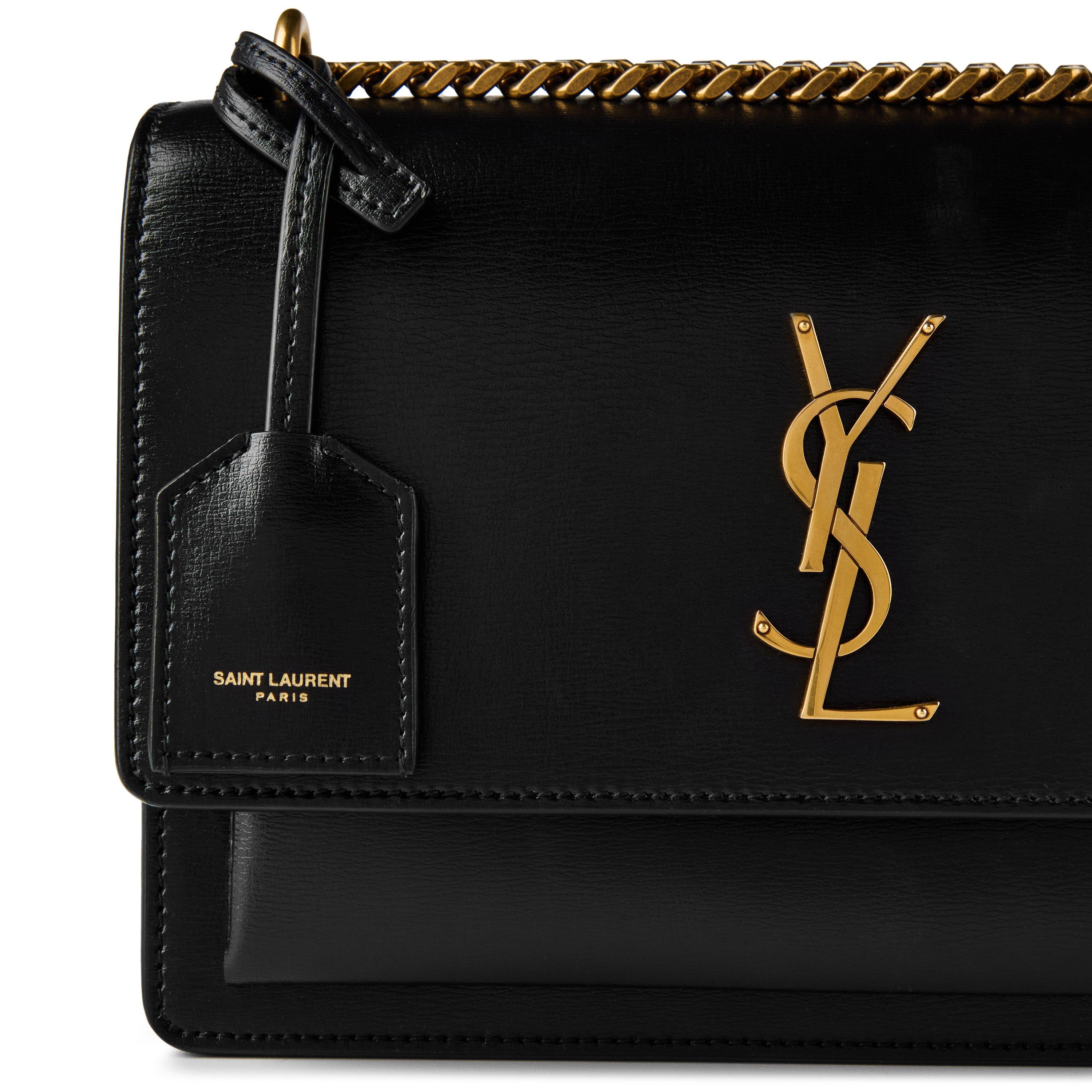 Black/Gold - Saint Laurent - Medium Sunset Bag - 4