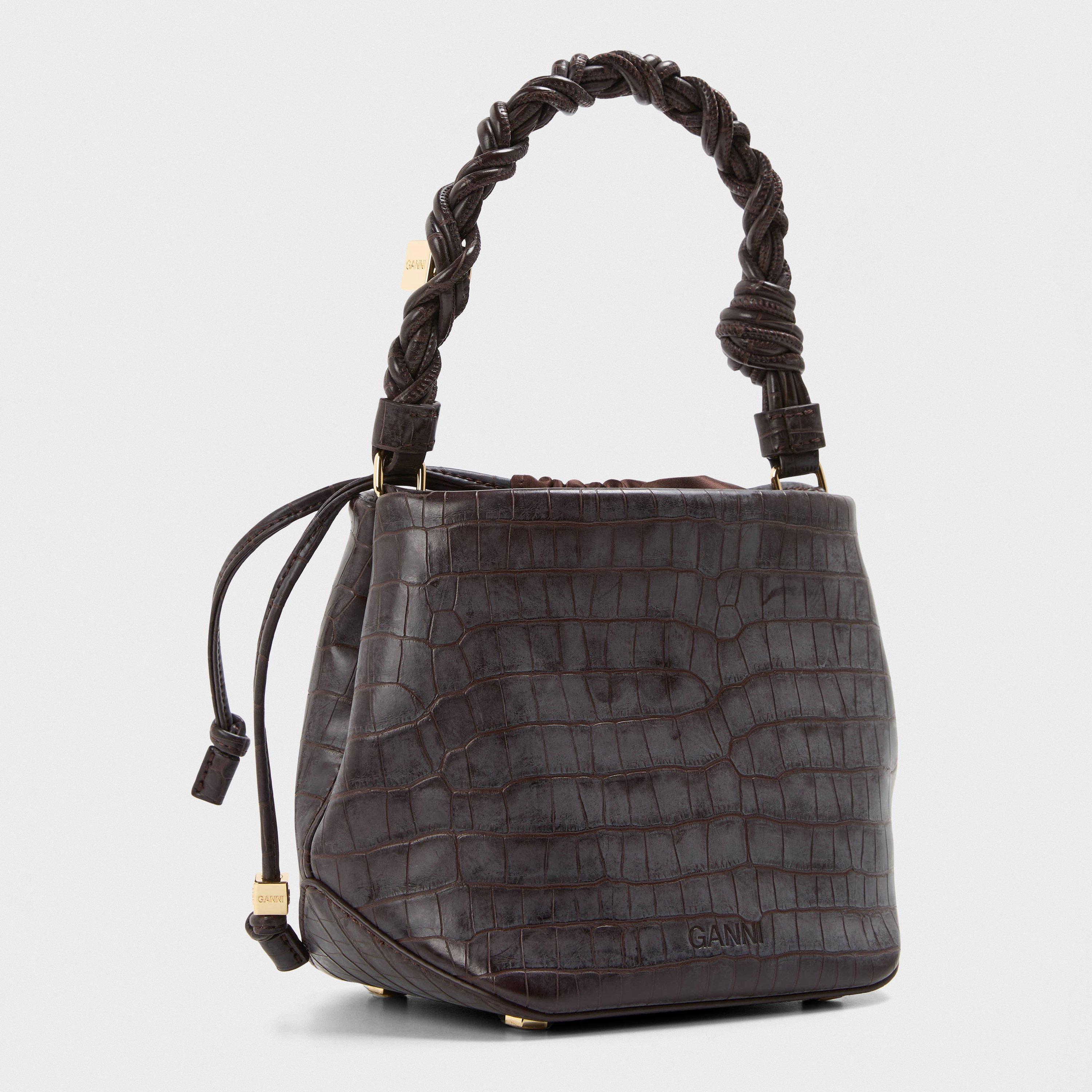 Chocolt Fondant - Ganni - Women's Bou Bucket Shoulder Bag - 2