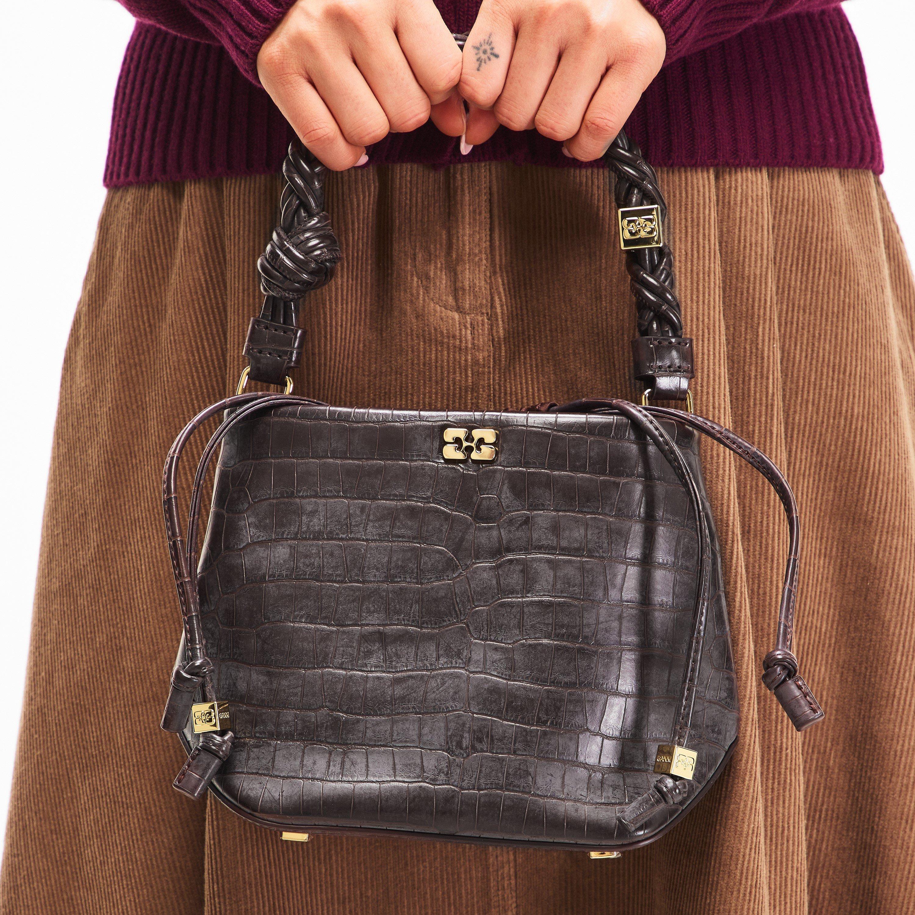 Chocolt Fondant - Ganni - Women's Bou Bucket Shoulder Bag - 3