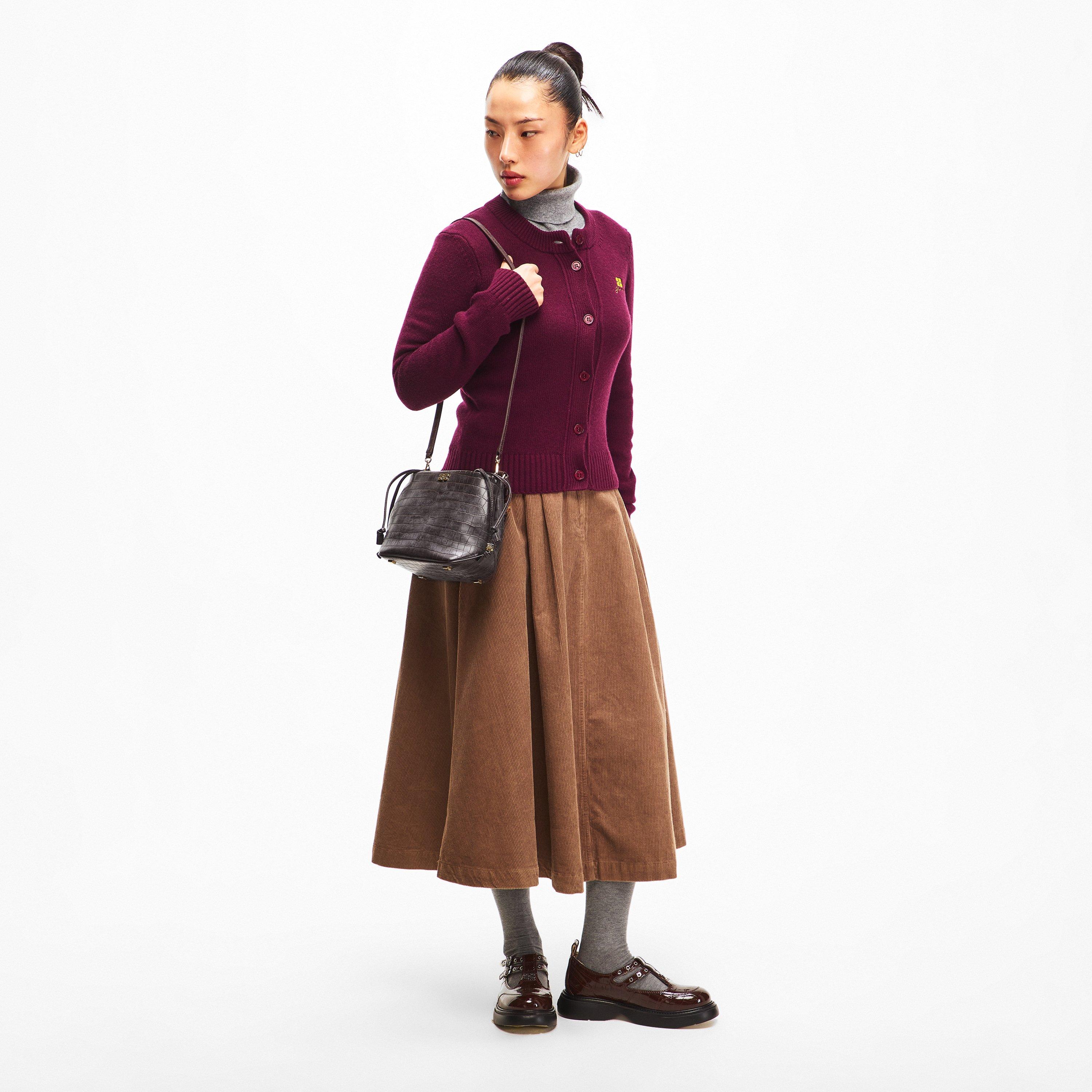 Chocolt Fondant - Ganni - Women's Bou Bucket Shoulder Bag - 6