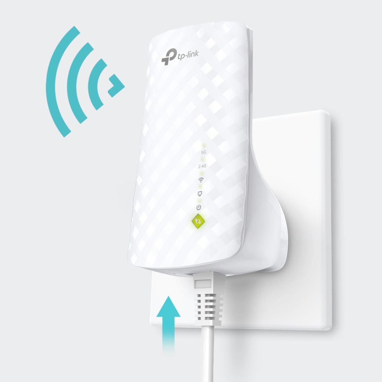Crna - TP-Link - TP-Link AC750 Wi-Fi Range Extender RE200 - 6