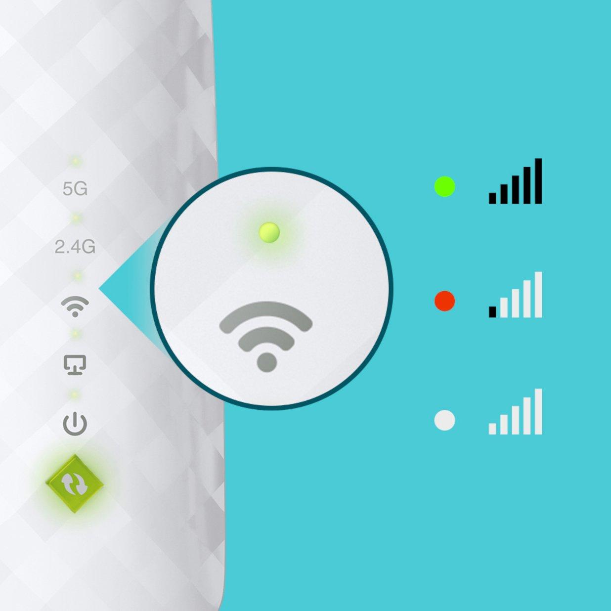 Crna - TP-Link - TP-Link AC750 Wi-Fi Range Extender RE200 - 9