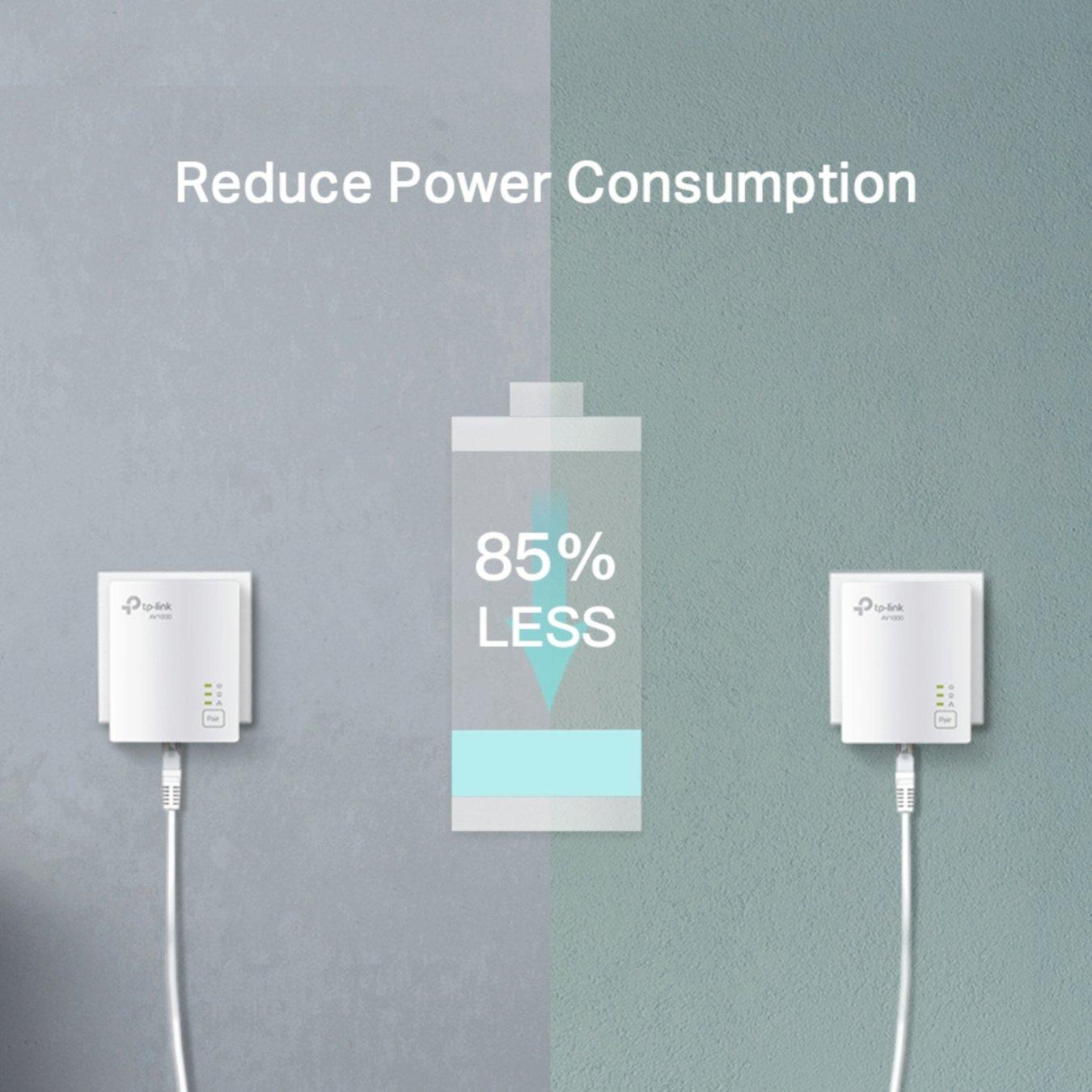 Crna - TP-Link - TP-Link TL-PA7017 KIT PowerLine network adapter 1000 Mbit/s Ethernet LAN White 2 pcs - 5