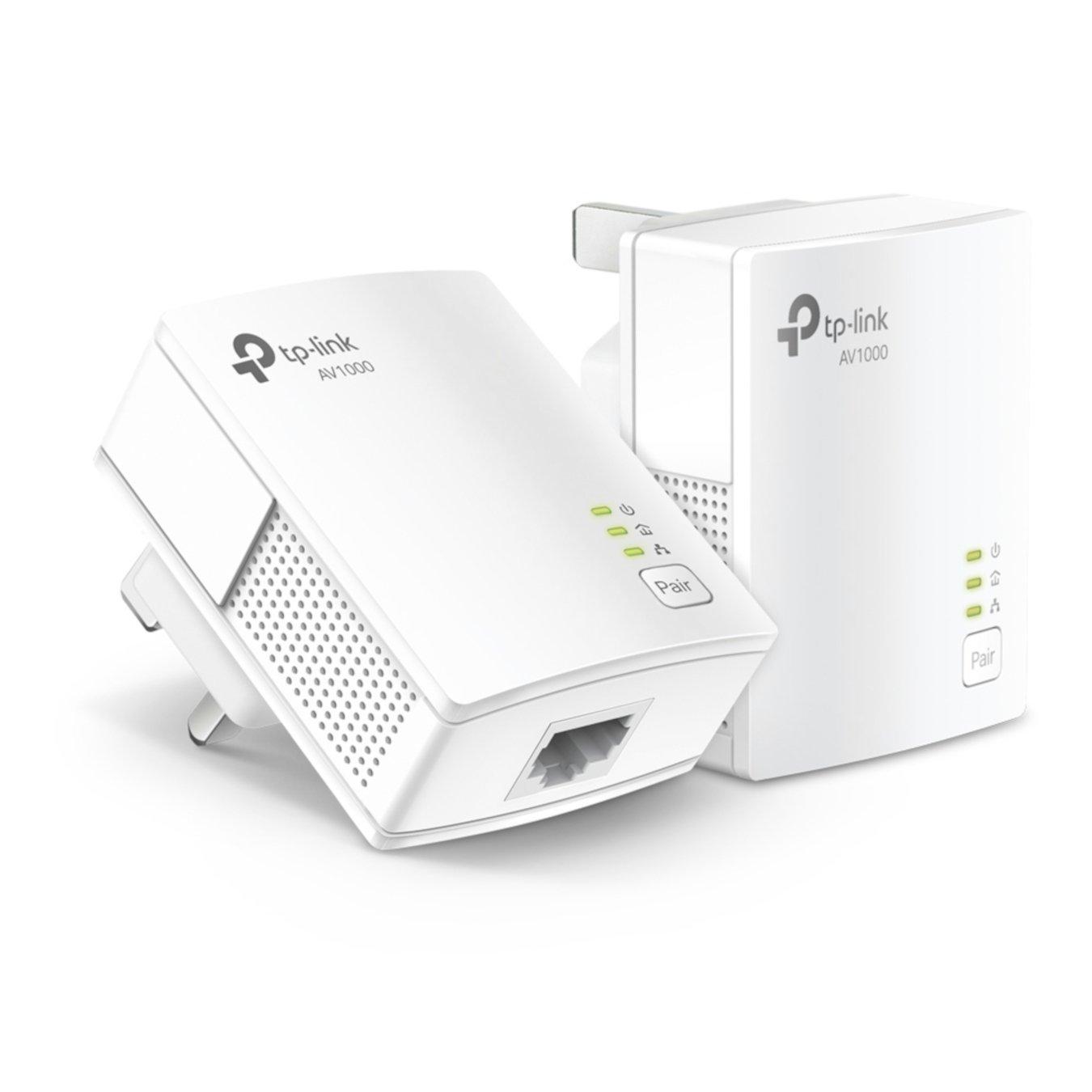 Crna - TP-Link - TP-Link TL-PA7017 KIT PowerLine network adapter 1000 Mbit/s Ethernet LAN White 2 pcs - 7
