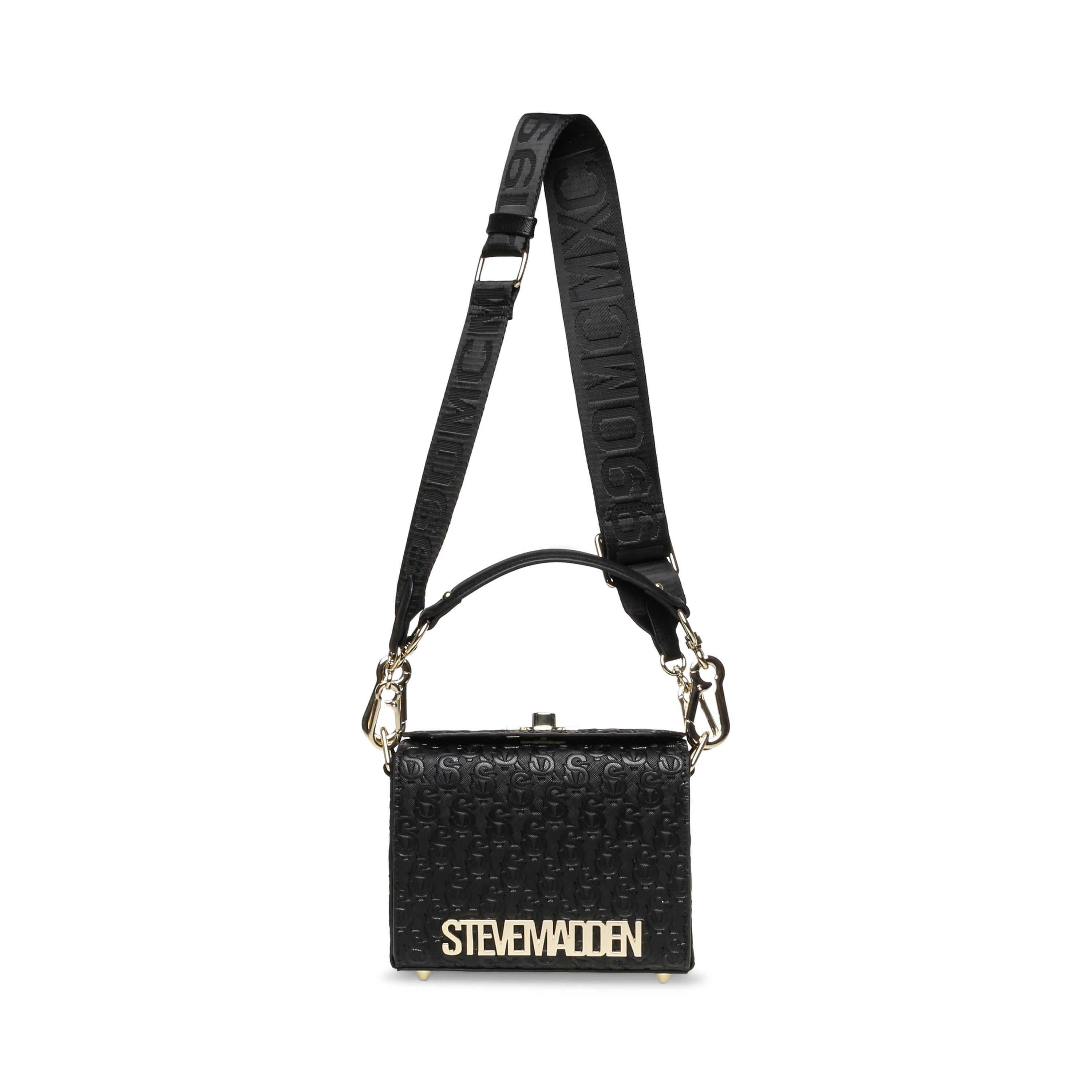 BLACK/ GOLD - Steve Madden - Women's Bnoya Cross Body Bags - 1