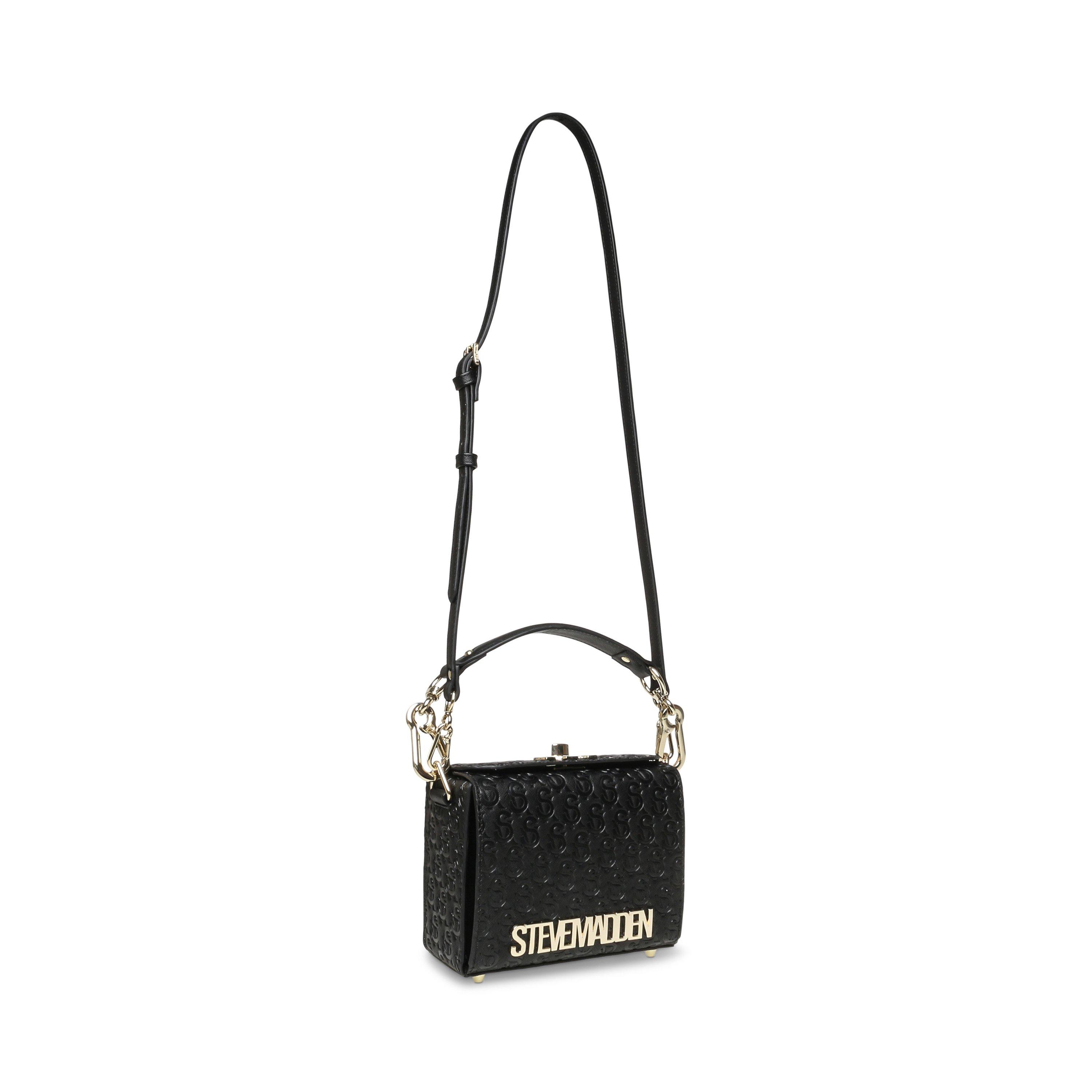 BLACK/GOLD - Steve Madden - Women's Bnoya Cross Body Bags - 3
