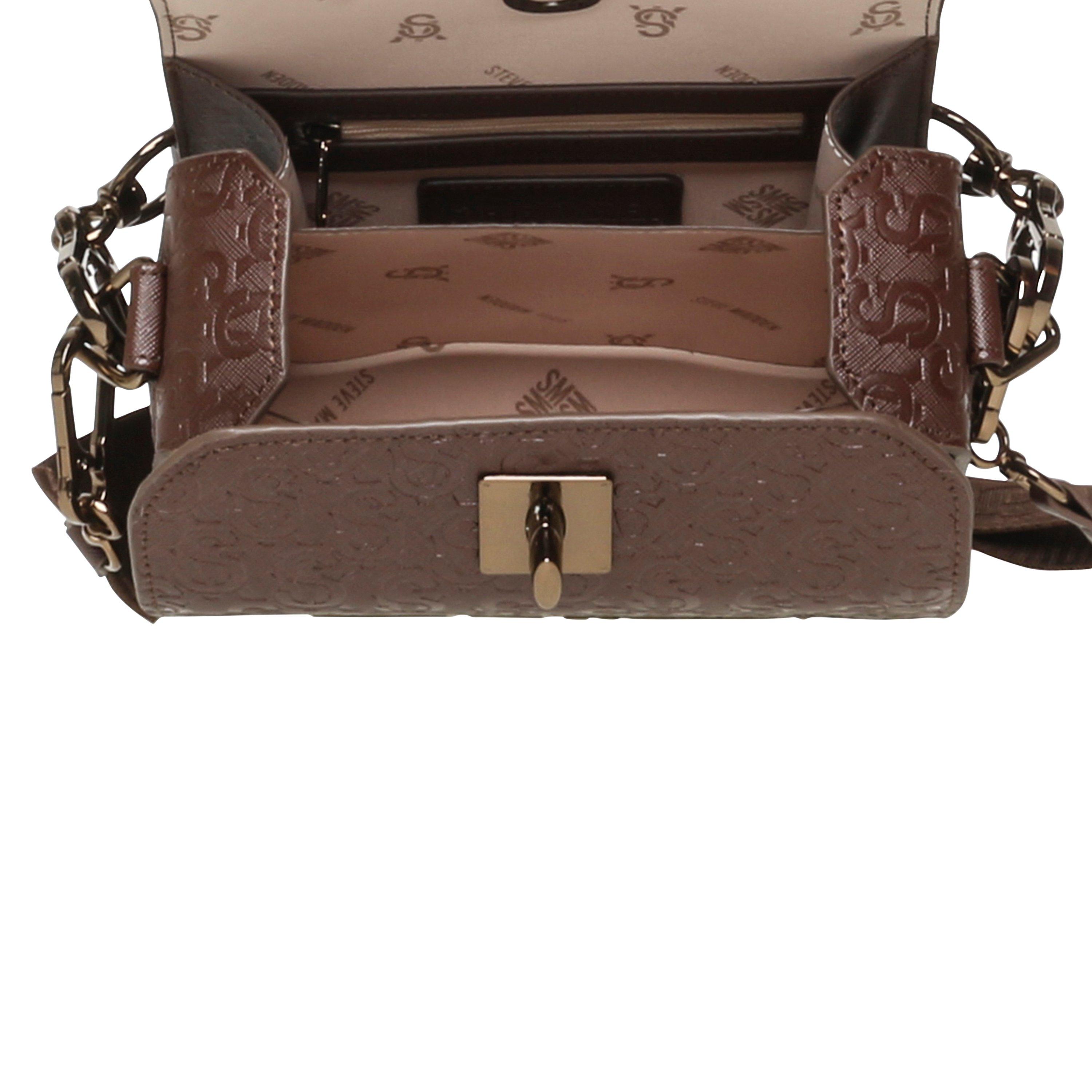 BRWN/BRNZE - Steve Madden - Women's Bnoya Cross Body Bags - 5
