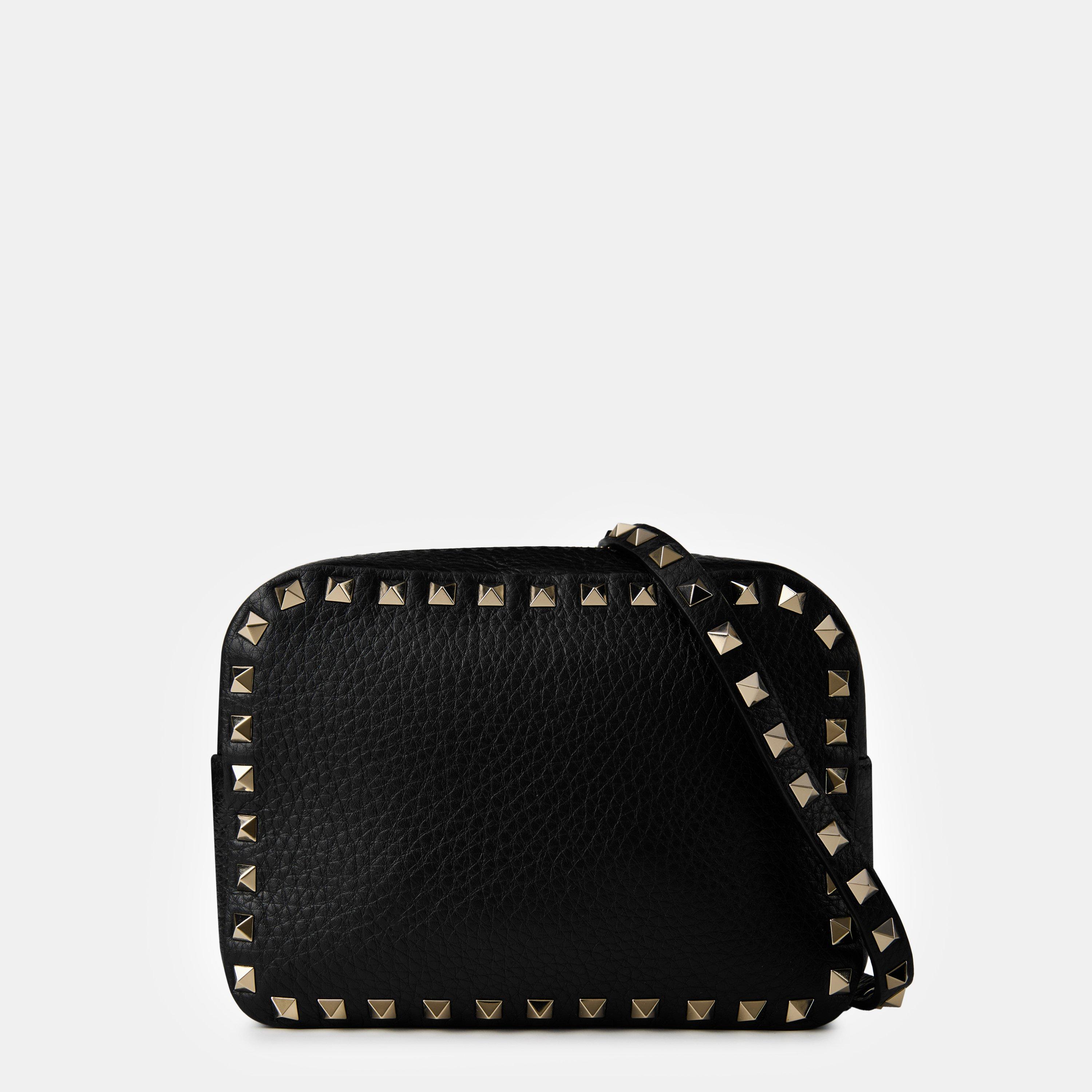 Valentino Garavani Rockstud Grained Leather Crossbody Bag Valentino Garavani Rockstud Grained Leather Crossbody Bag