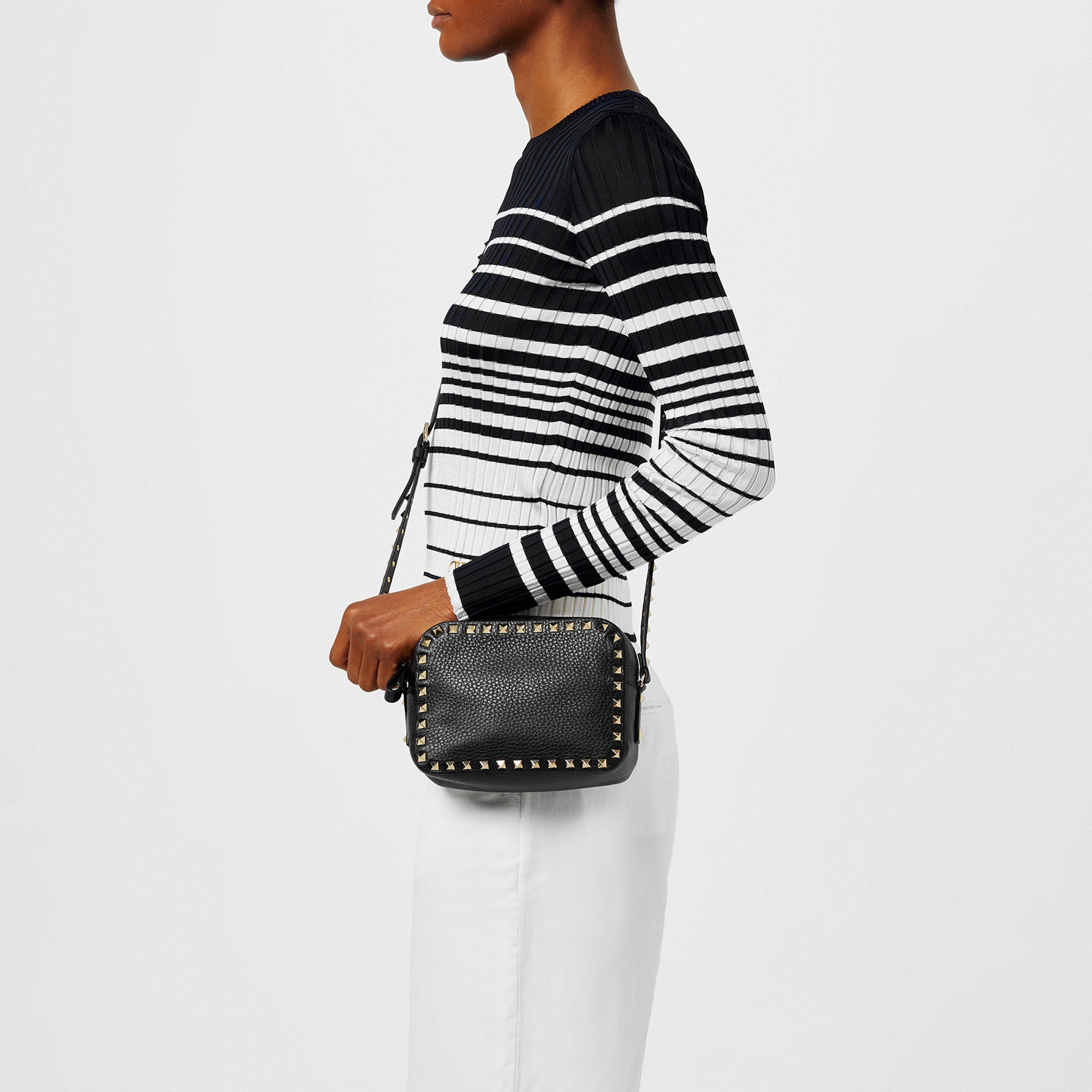 Valentino Garavani | Rockstud Grained Leather Crossbody Bag