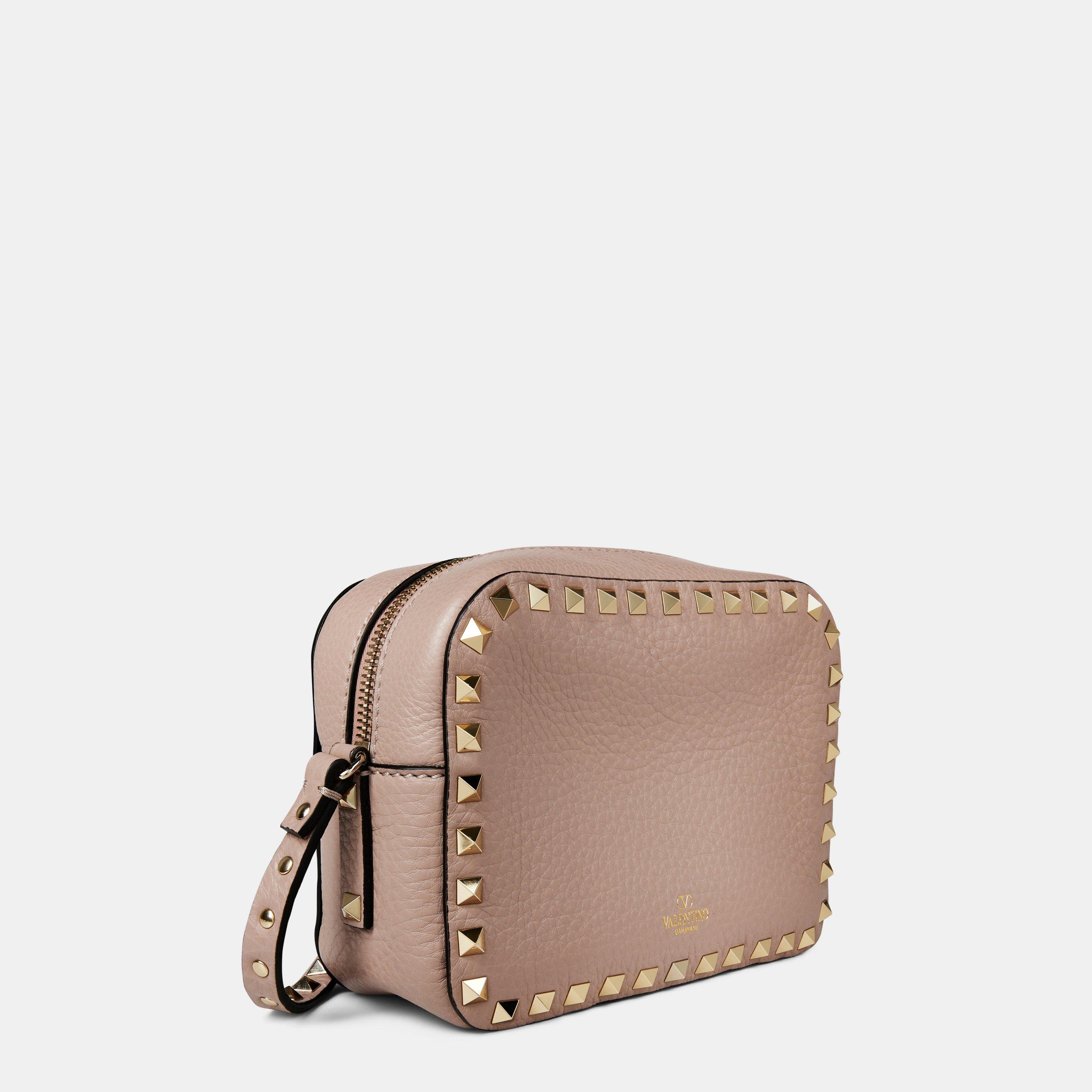 Poudre P45 - Valentino Garavani - Rockstud Grained Leather Crossbody Bag - 2