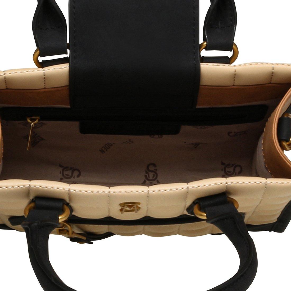 Tan Black - Steve Madden - Women's Bmassi Satchel Bag - 3