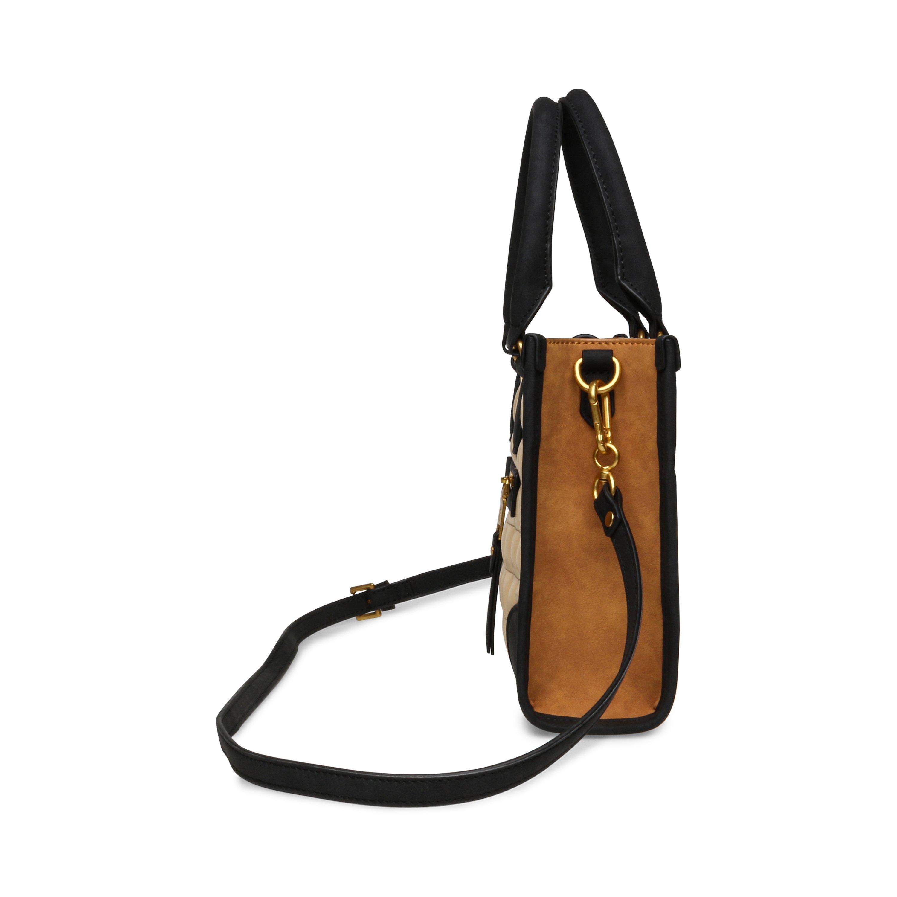 Tan Black - Steve Madden - Women's Bmassi Satchel Bag - 4