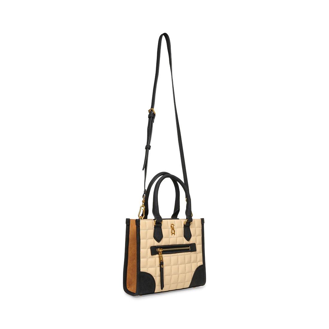 Tan Black - Steve Madden - Women's Bmassi Satchel Bag - 5