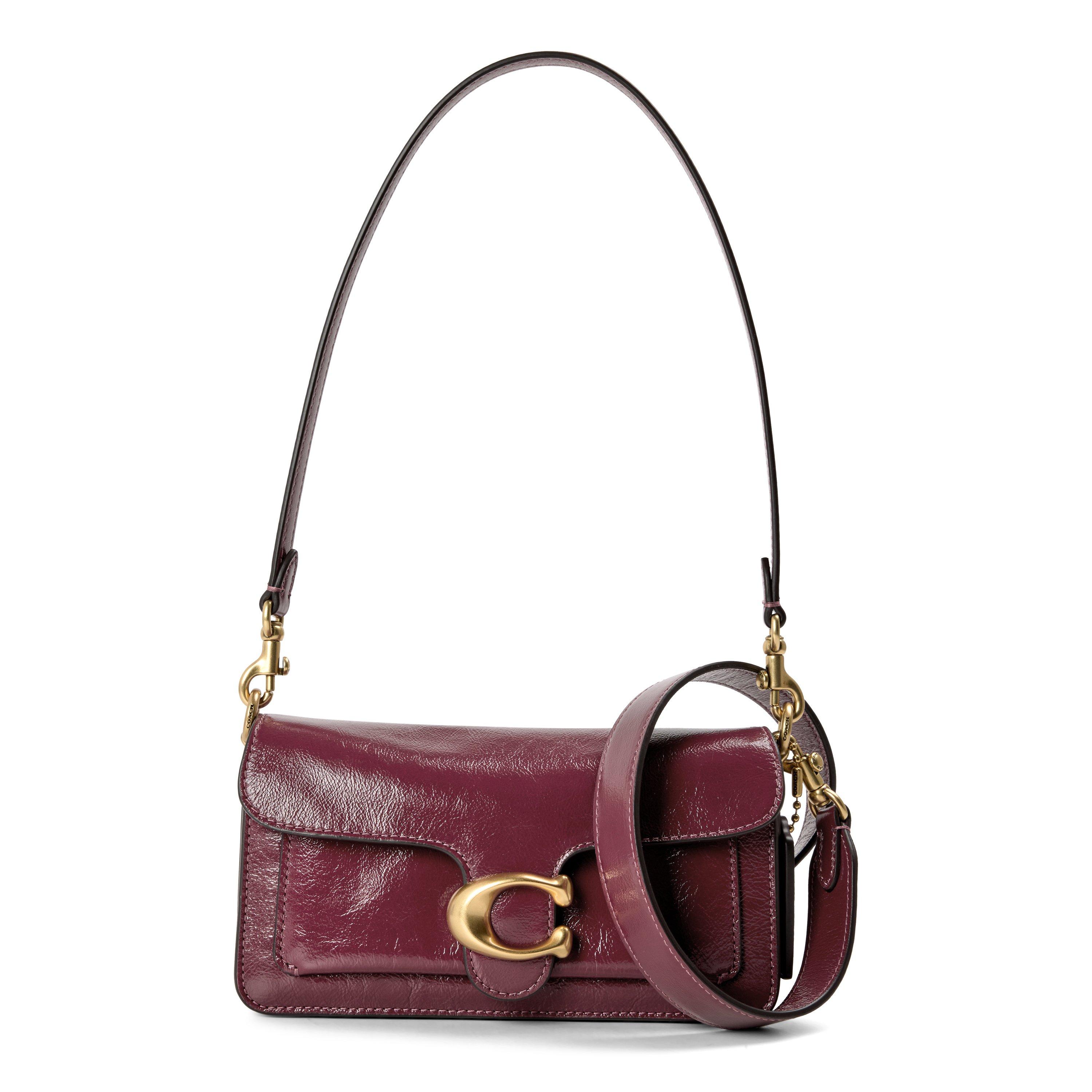 B4/DARK CHERRY - Coach - Women's Soft Tabby 20 Leather Shoulder Bag - 1