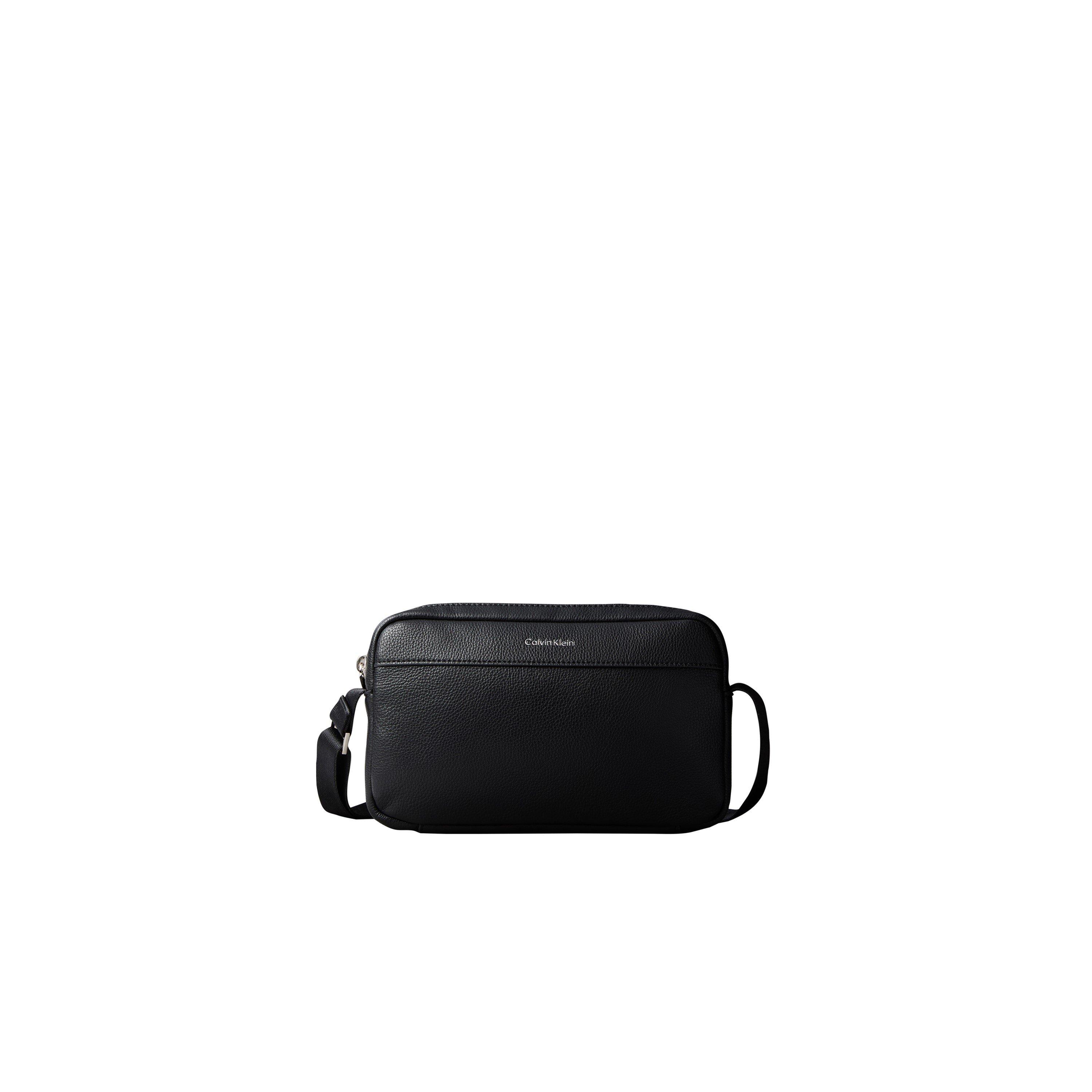 Calvin Klein Raised Logo Slim Camera Bag - Black