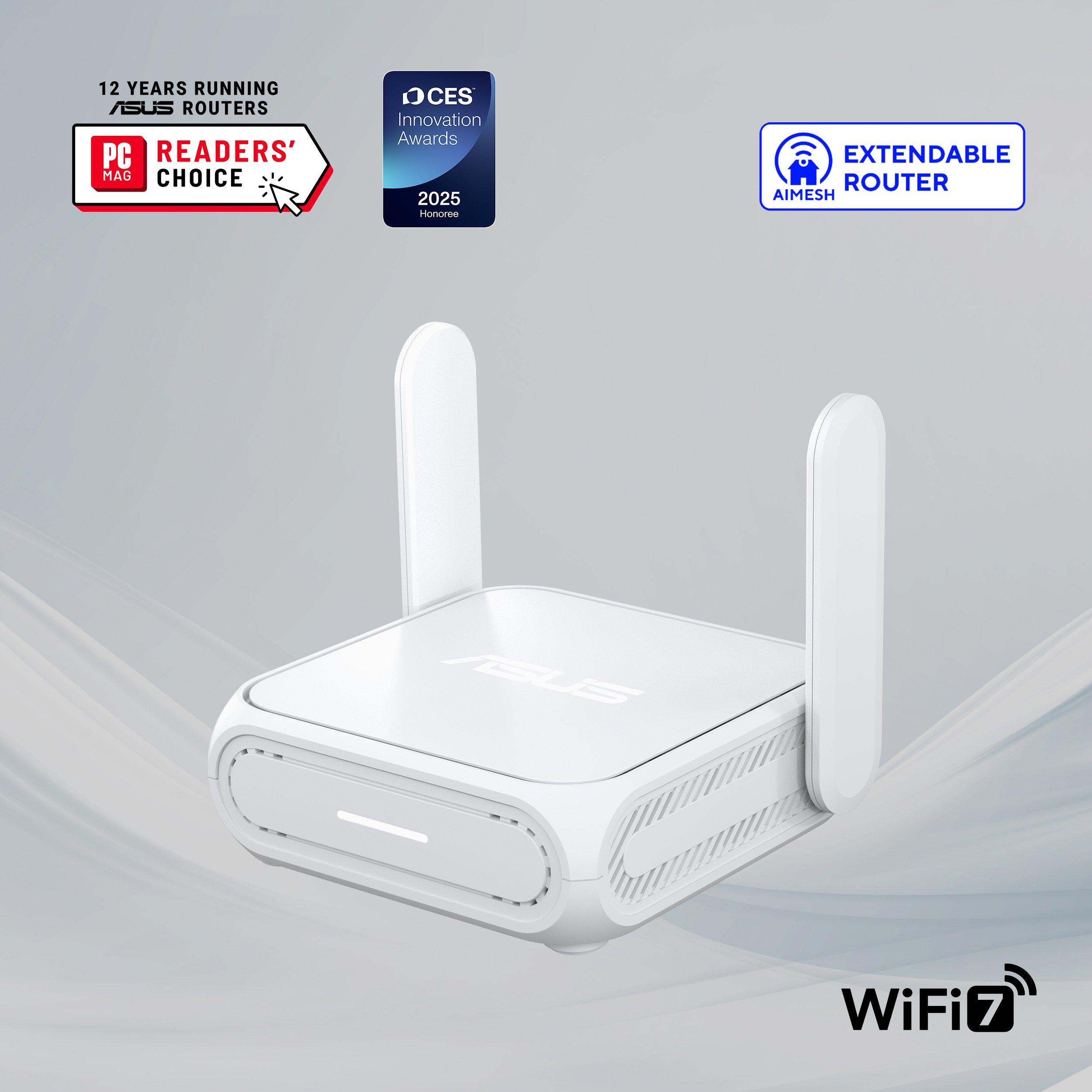 Blanc - ASUS - ASUS RT-BE58 Go Travel Router 4G and 5G Mobile tethering Public WiFi Mode - 1