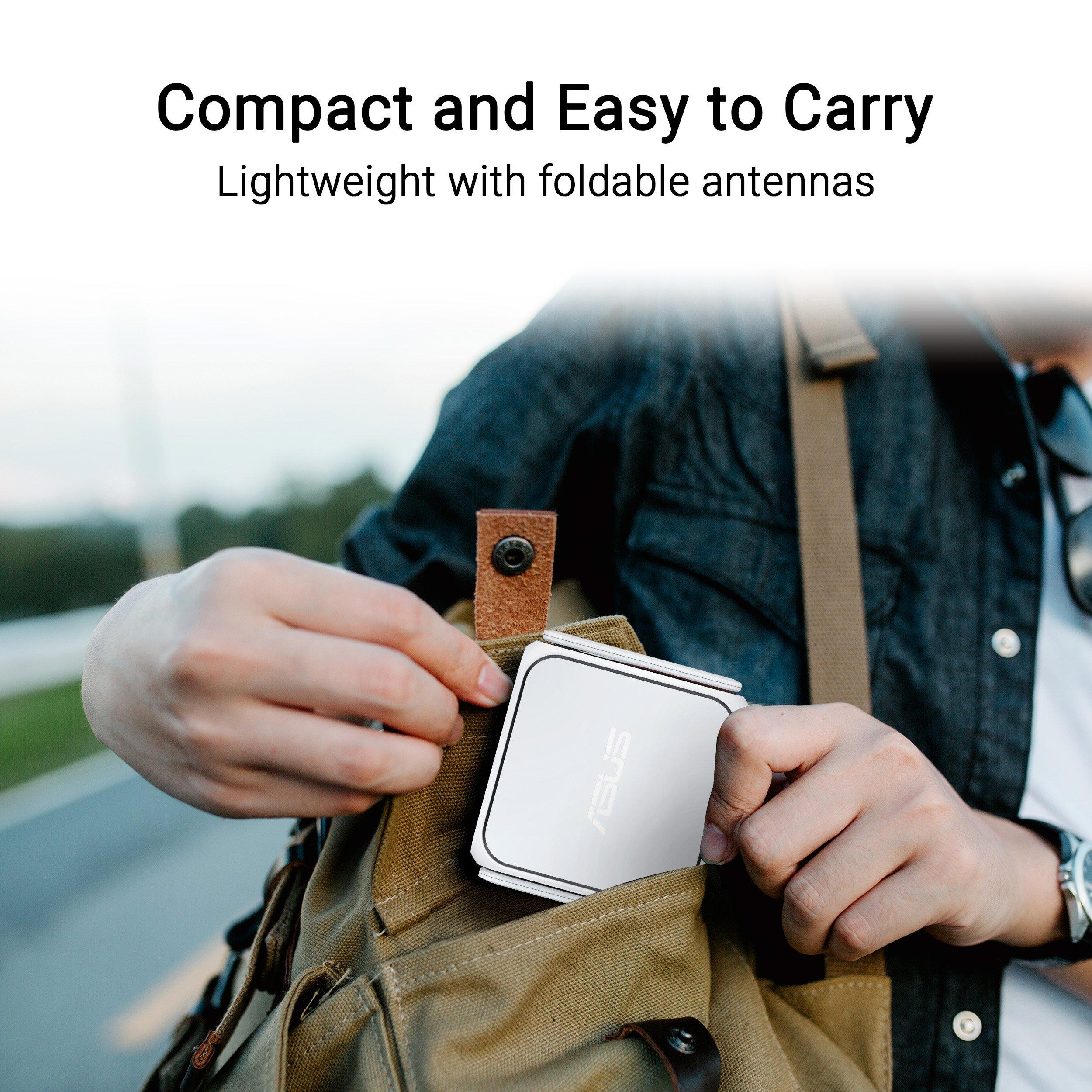 Blanc - ASUS - ASUS RT-BE58 Go Travel Router 4G and 5G Mobile tethering Public WiFi Mode - 5