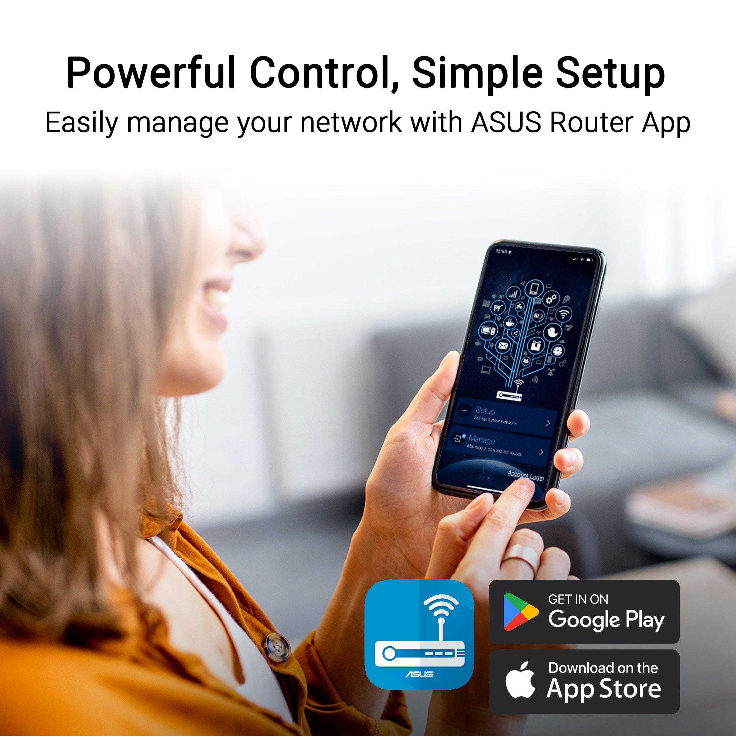 Blanc - ASUS - ASUS RT-BE58 Go Travel Router 4G and 5G Mobile tethering Public WiFi Mode - 9