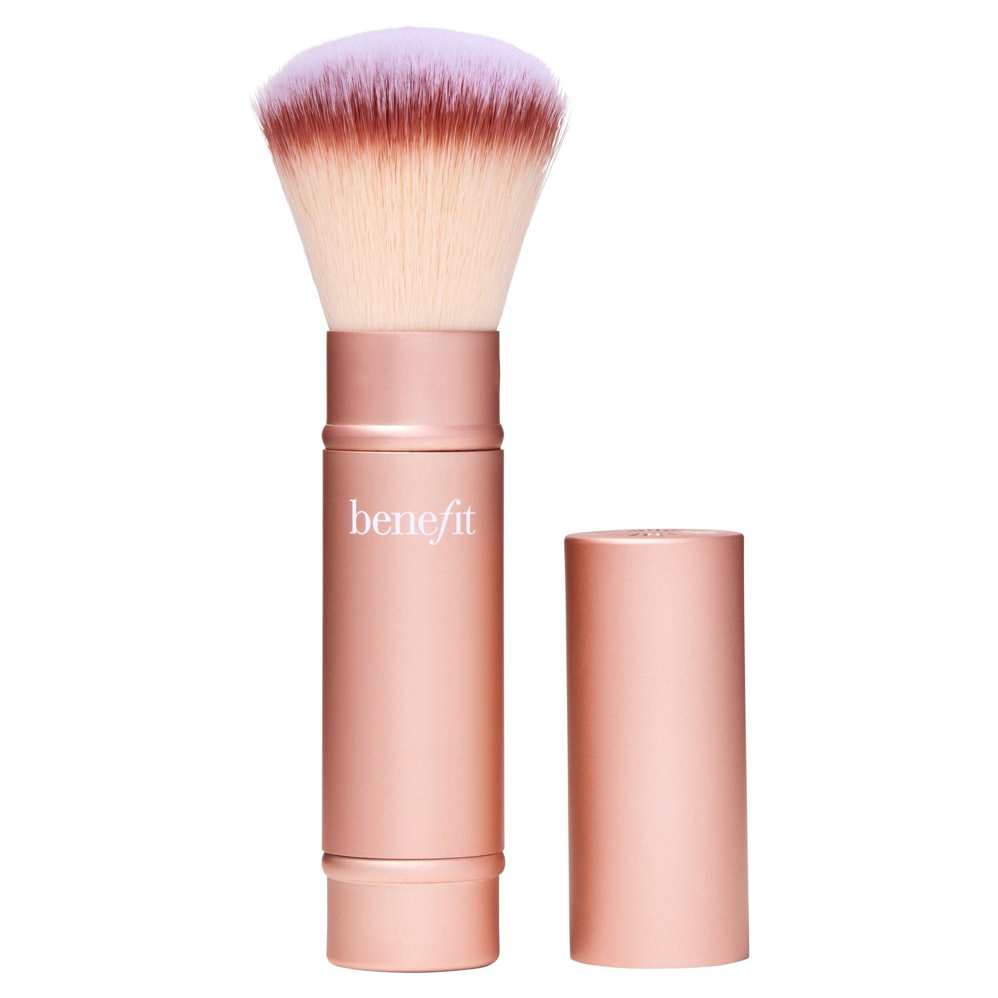 Multi - Benefit - Retractable Multi tasking Cheek Blusher, Bronzer & Highlighter Brush - 1