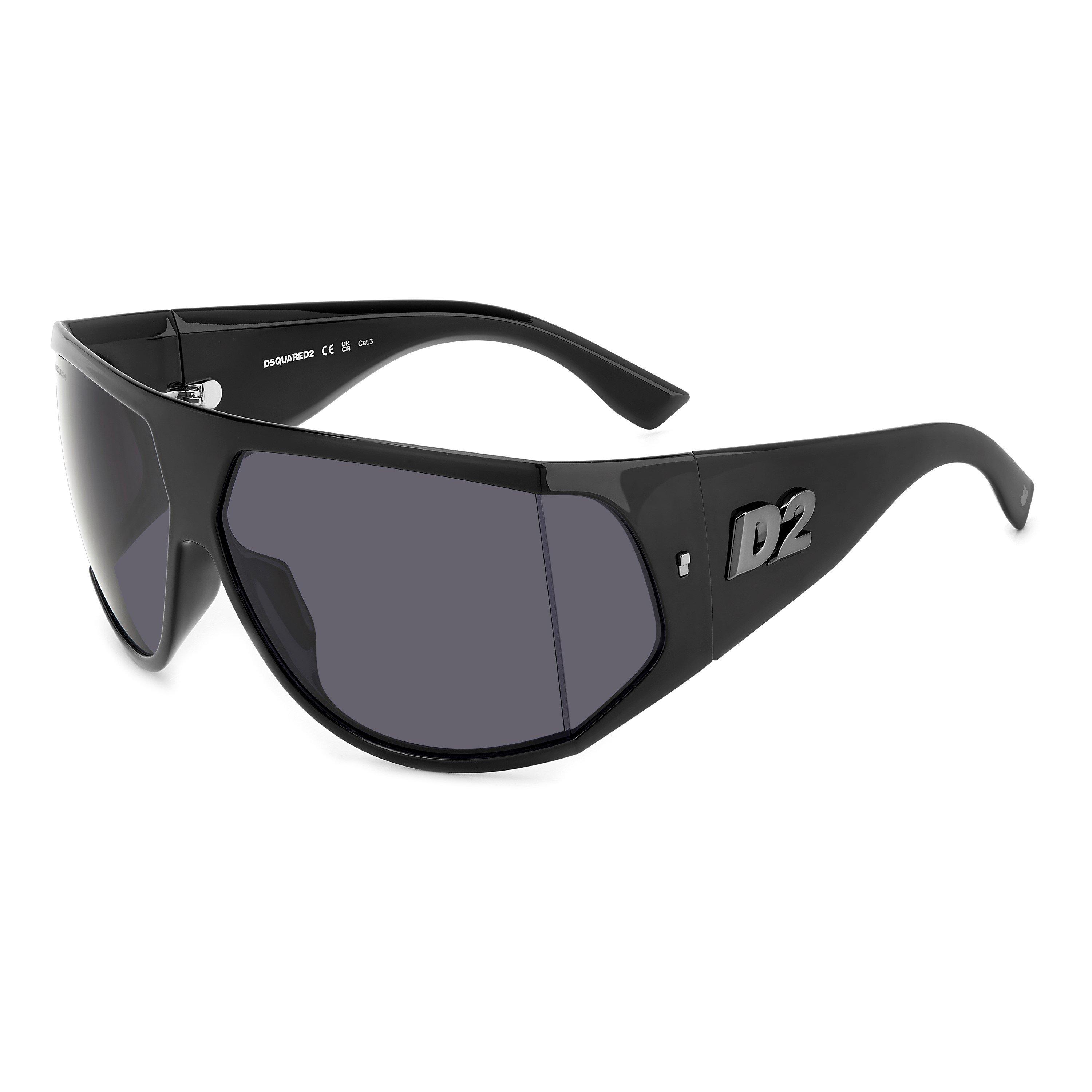 Black - DSquared2 - Men's Wrap Sunglasses - 1