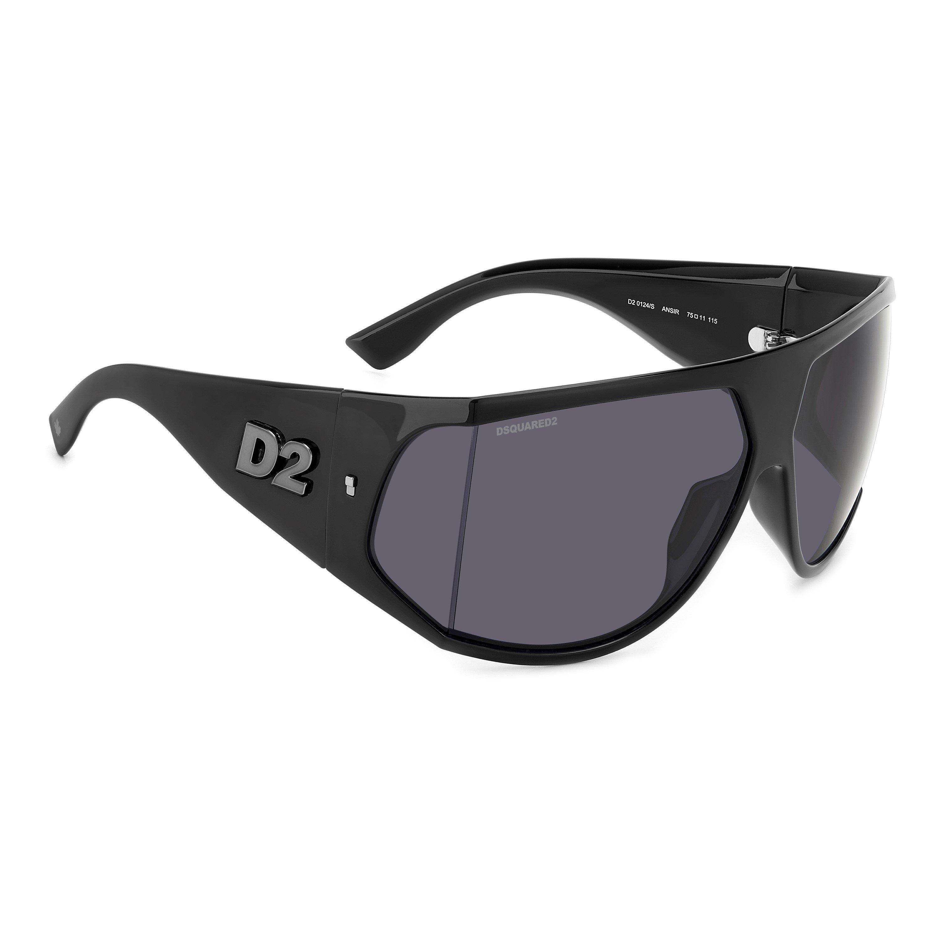 Black - DSquared2 - Men's Wrap Sunglasses - 3