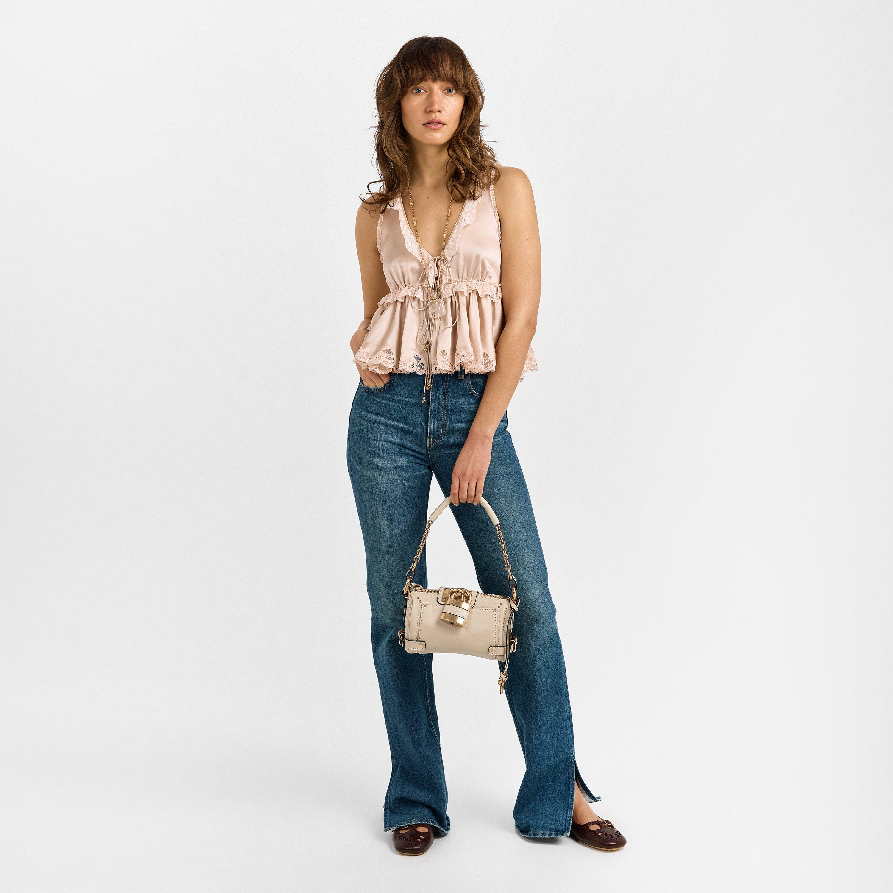 Cloudy Cream - Chloe - Womens Small Paddington Bag - 6