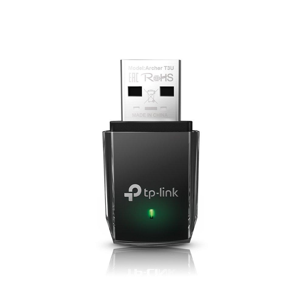 Black - TP-Link - TP-Link AC1300 Mini Wireless MU-MIMO USB WiFi Adapter ARCHER T3U - 1
