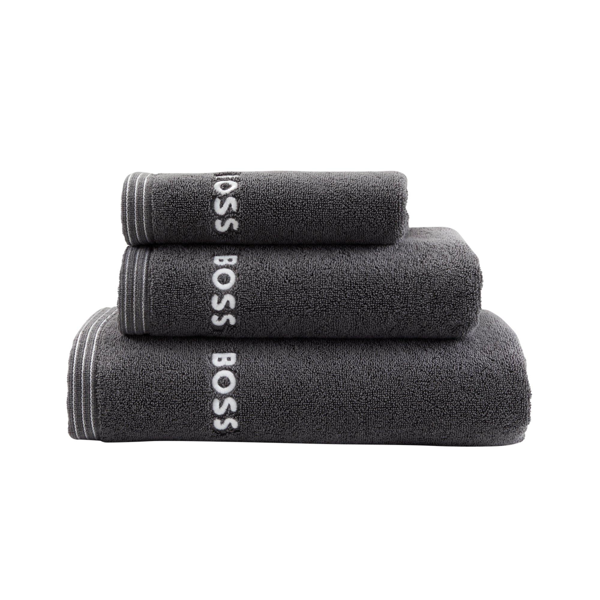 Boss Home  Edge Towel - Graphite - Bath Towel