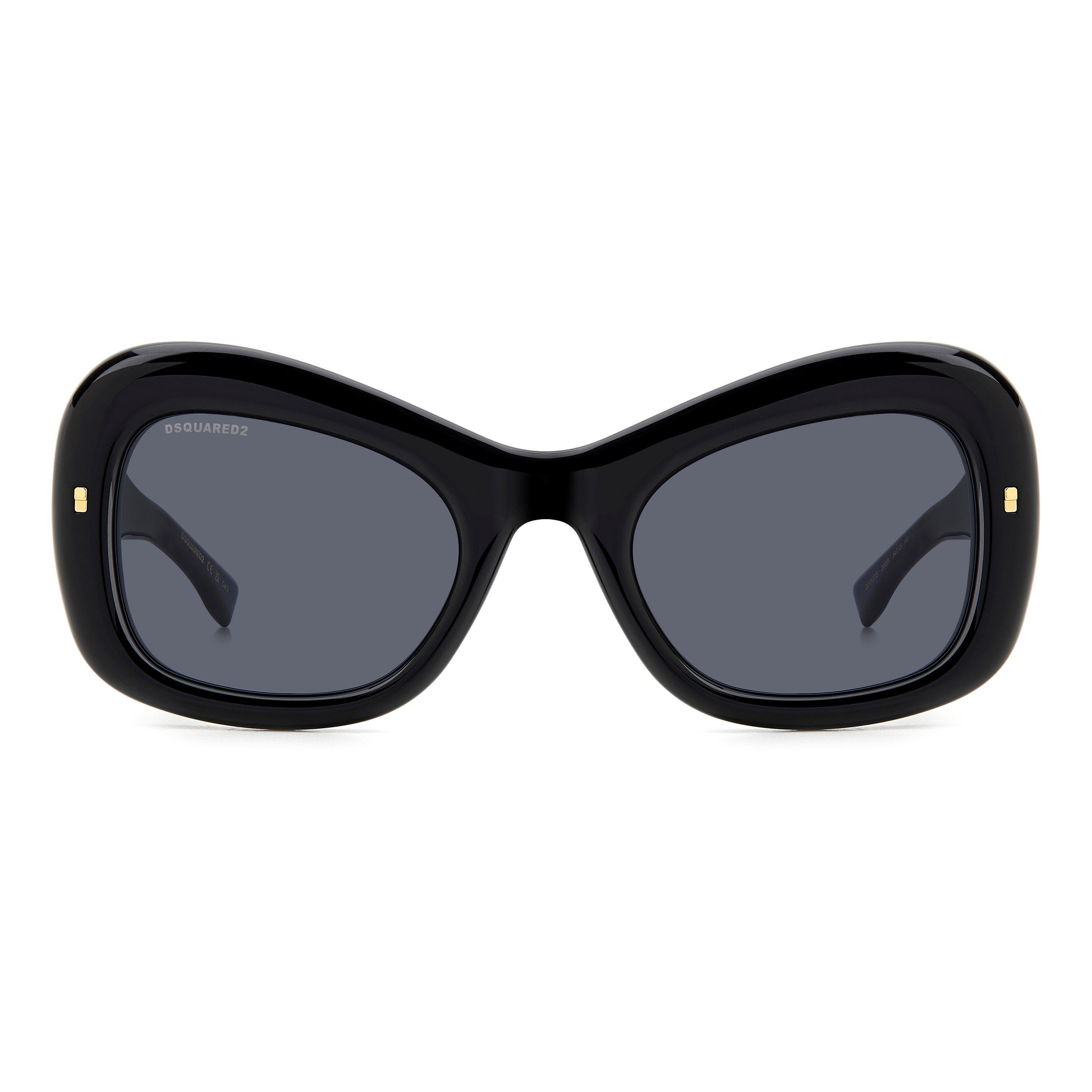 Black - DSquared2 - Women's Oversized Sunglasses - 2