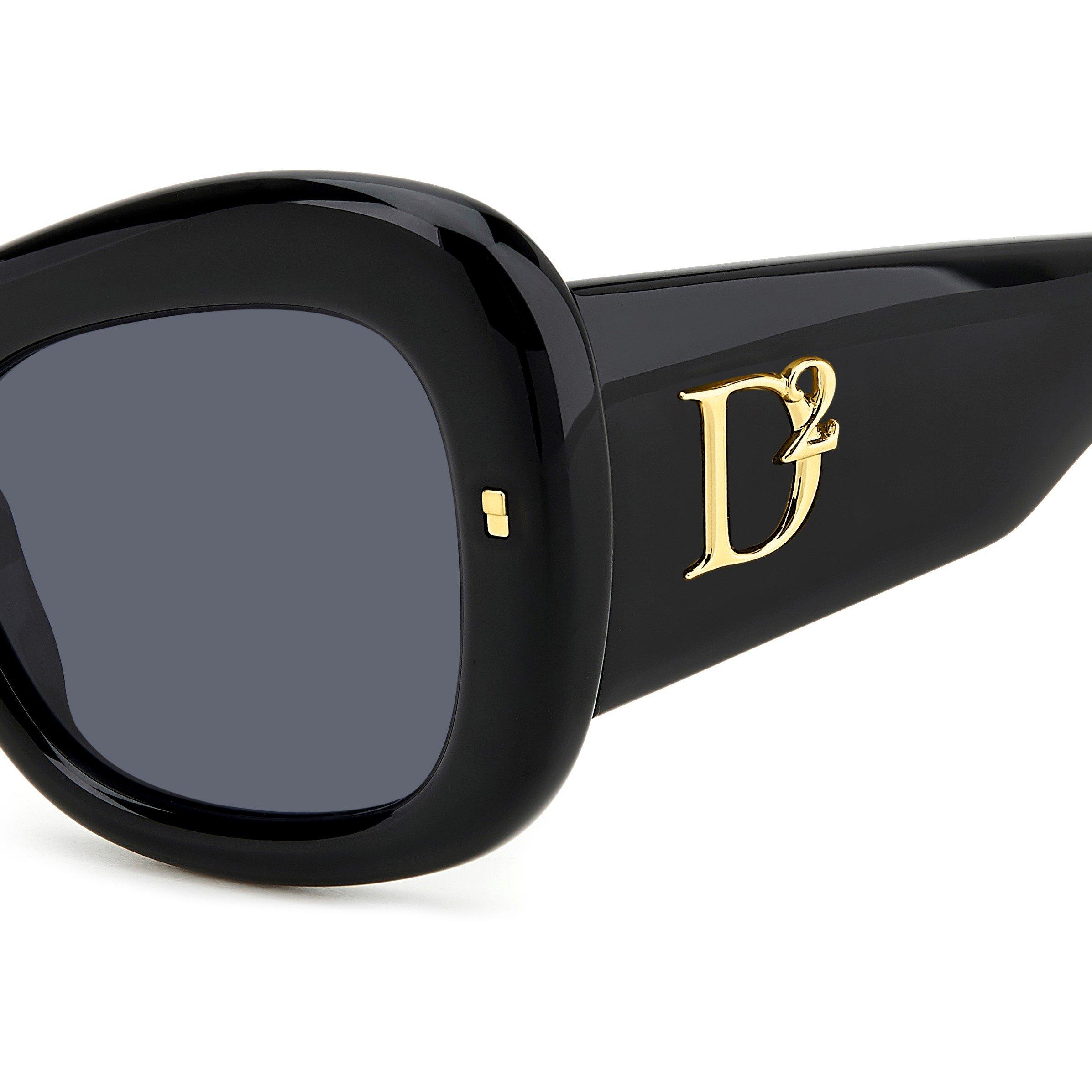 Black - DSquared2 - Women's Oversized Sunglasses - 5
