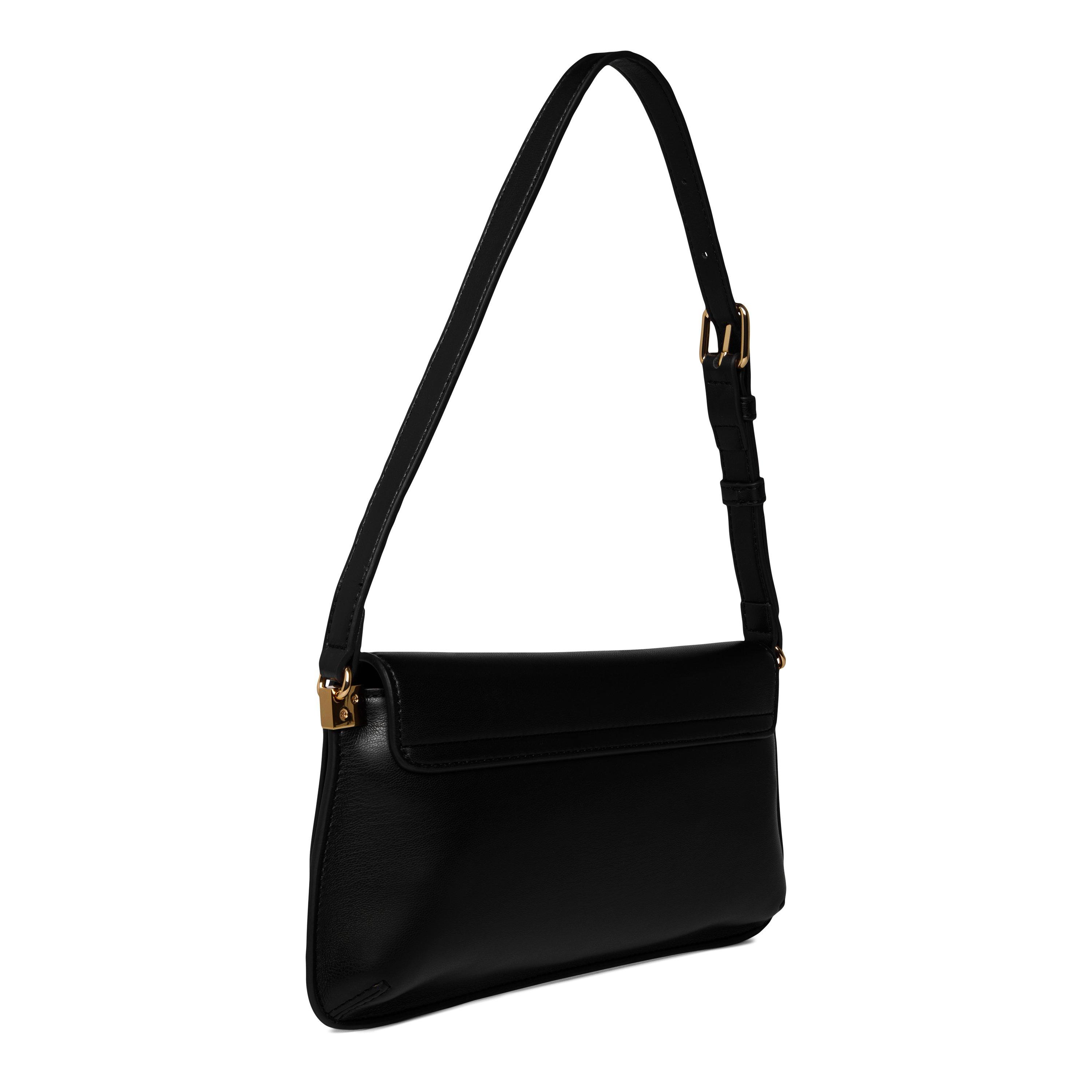 BLACK - Love Moschino - Women's Logo Flat Shoulder Bag - 3
