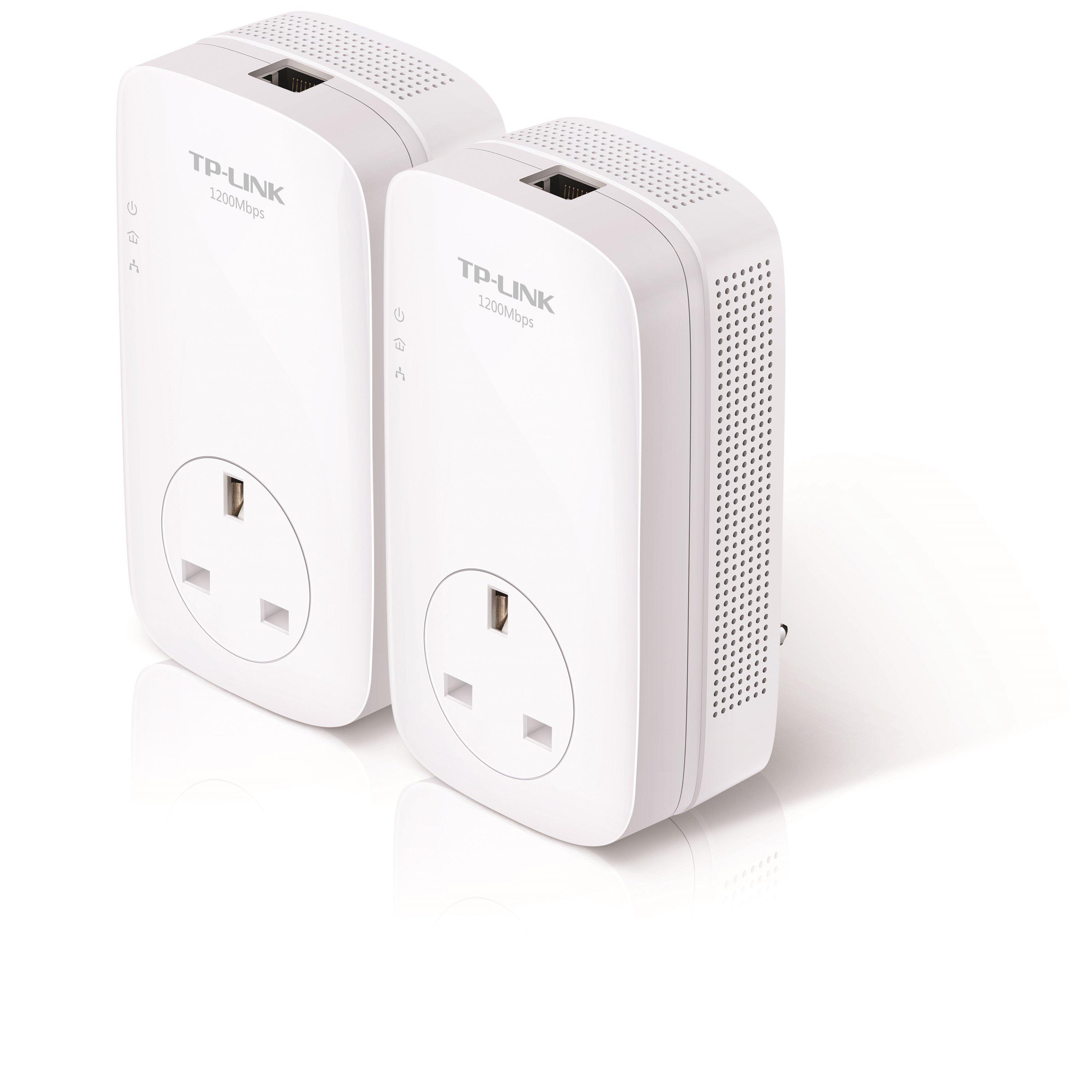 Crna - TP-Link - TP-Link TL-PA8010P KIT PowerLine network adapter 1300 Mbit/s Ethernet LAN White 2 pcs - 6