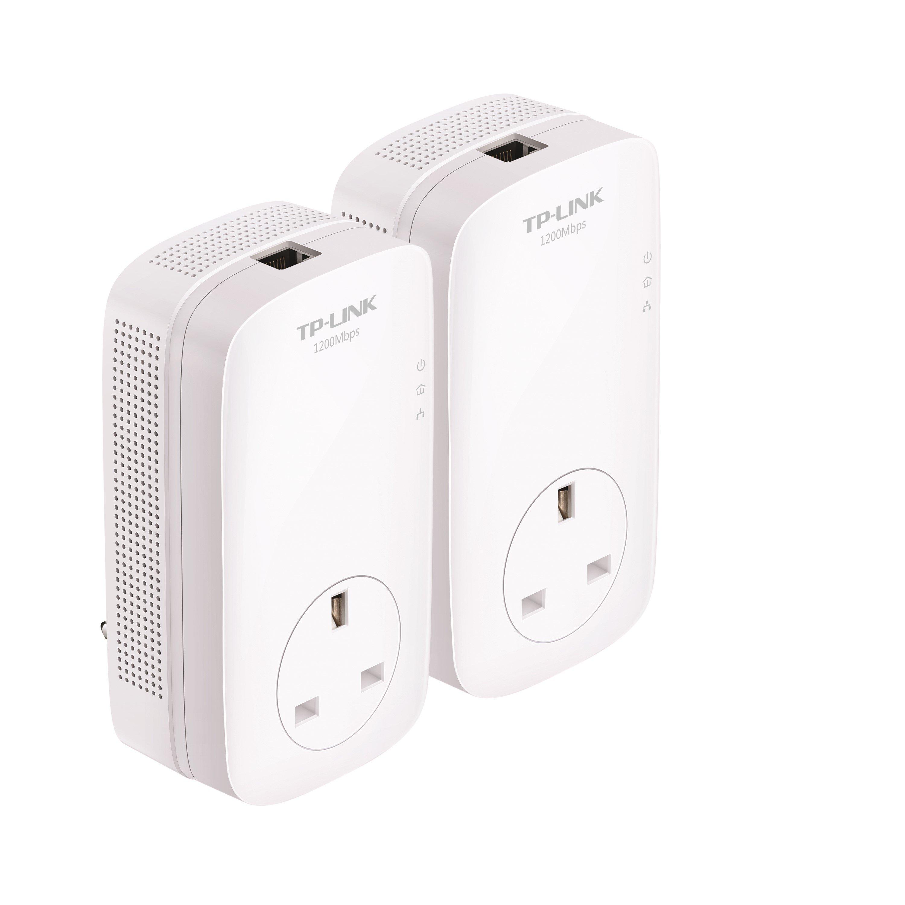 Crna - TP-Link - TP-Link TL-PA8010P KIT PowerLine network adapter 1300 Mbit/s Ethernet LAN White 2 pcs - 7