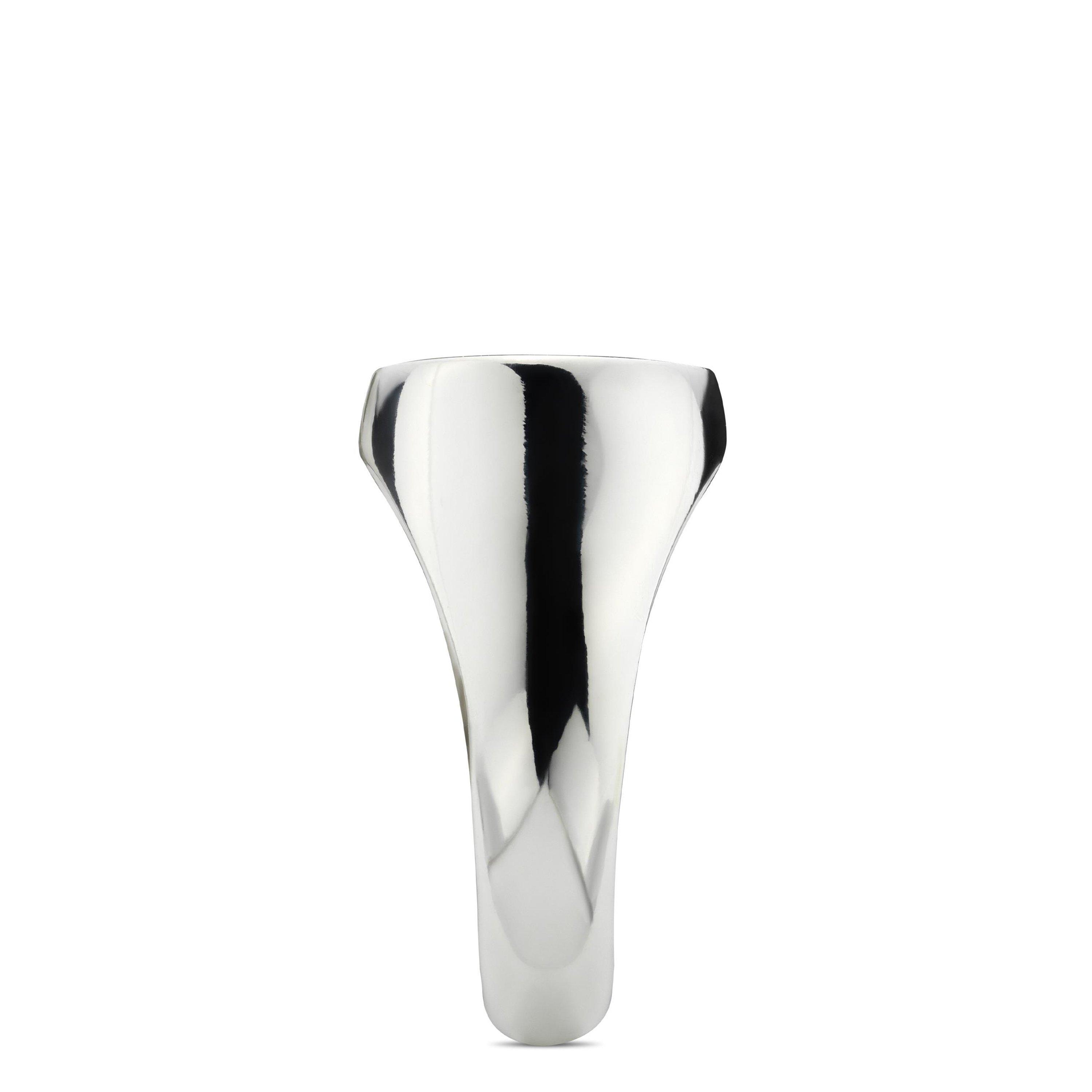 Silver/Black - Gucci - Trademark Oval Ring - 4