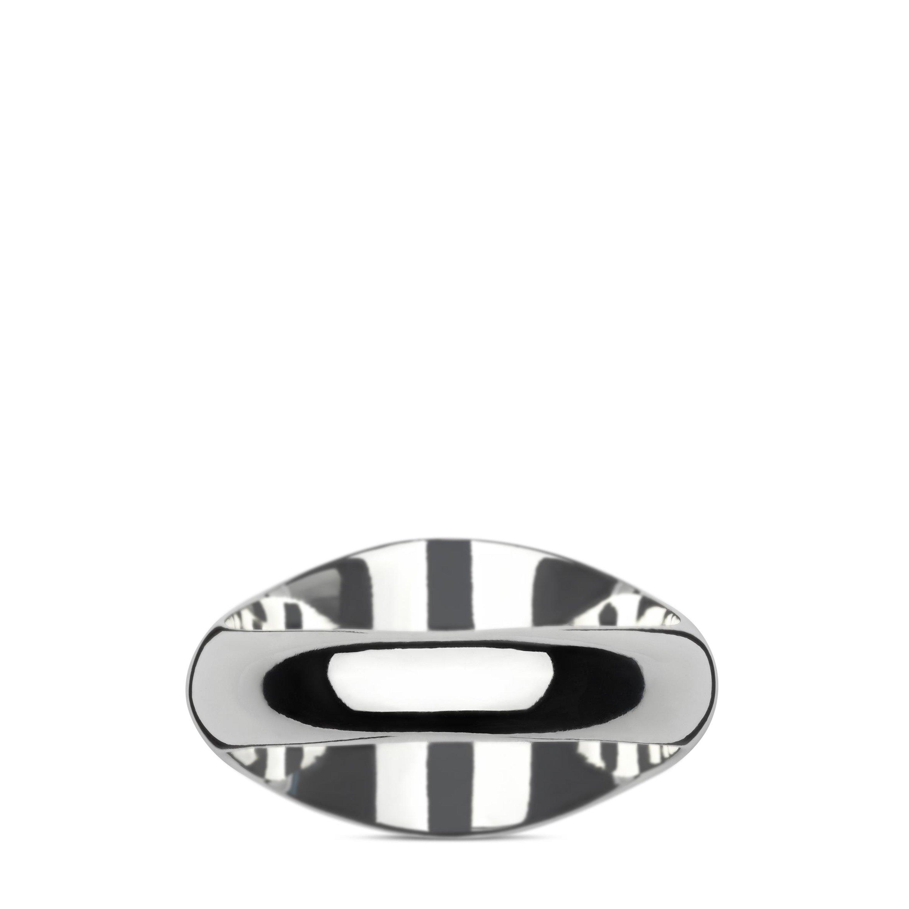 Silver/Black - Gucci - Trademark Oval Ring - 5
