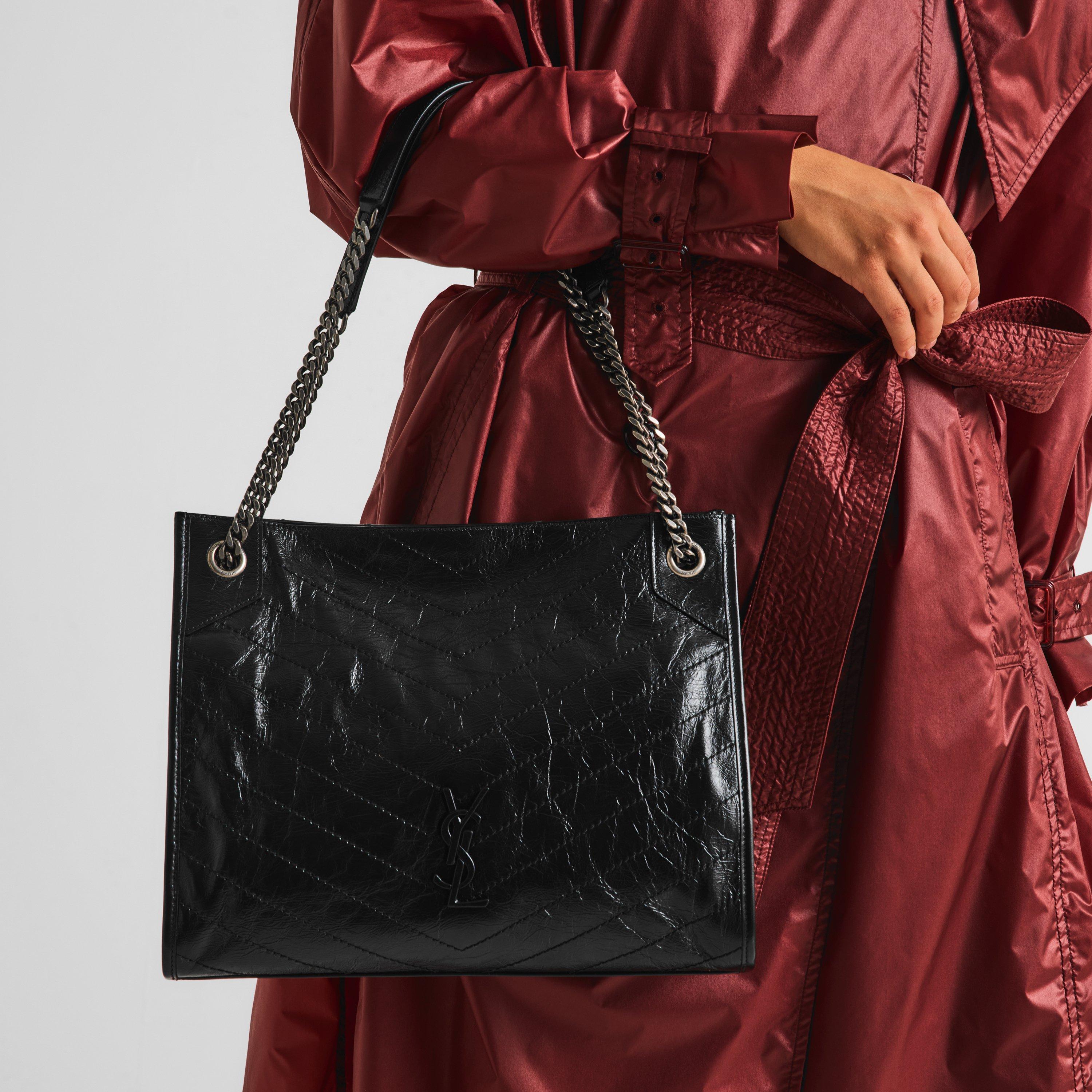 Nero - Saint Laurent - Women's Niki Shping Shoulder Bag - 3