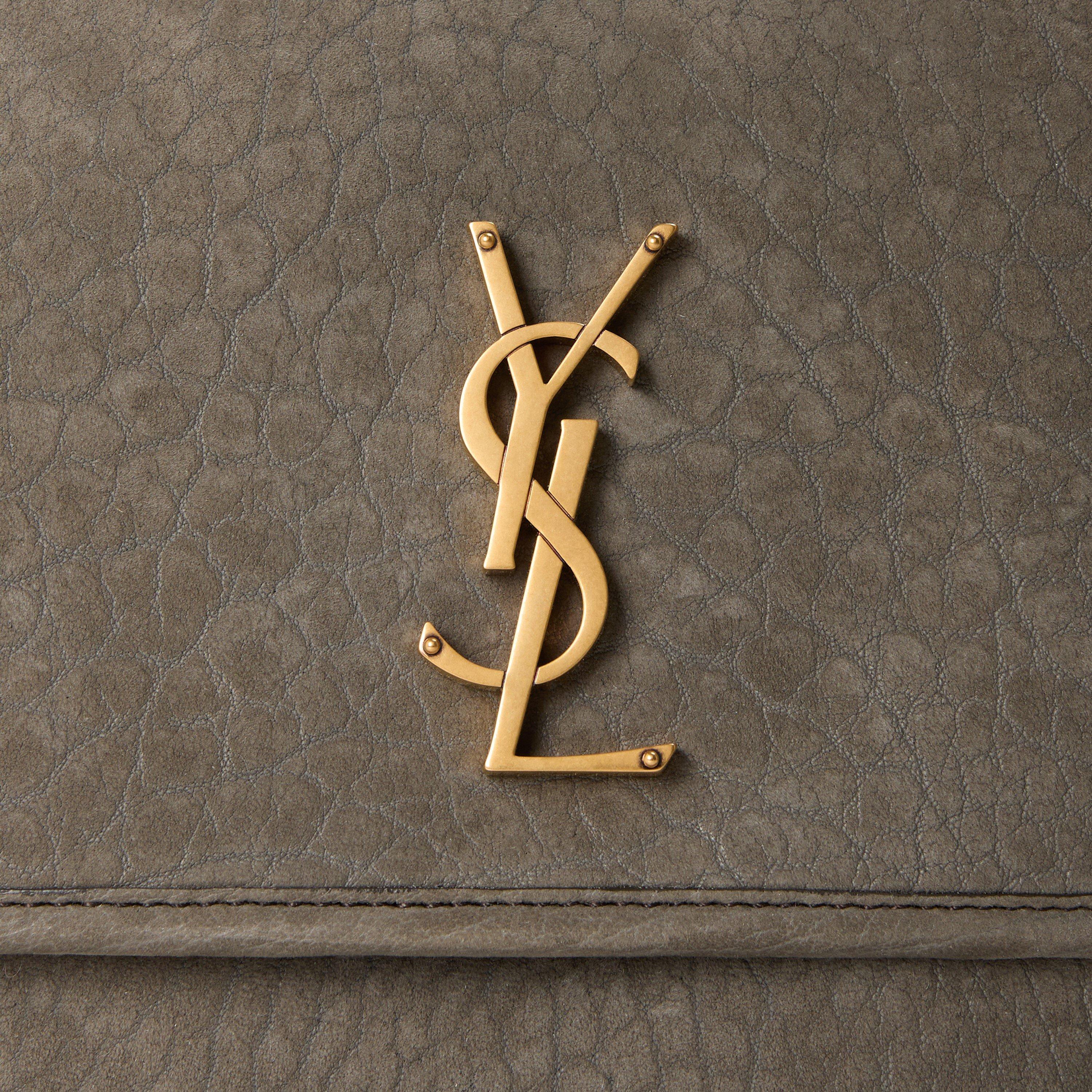 Zinc Grey - Saint Laurent - Women's Nubuck Niki Shoulder Bag - 3