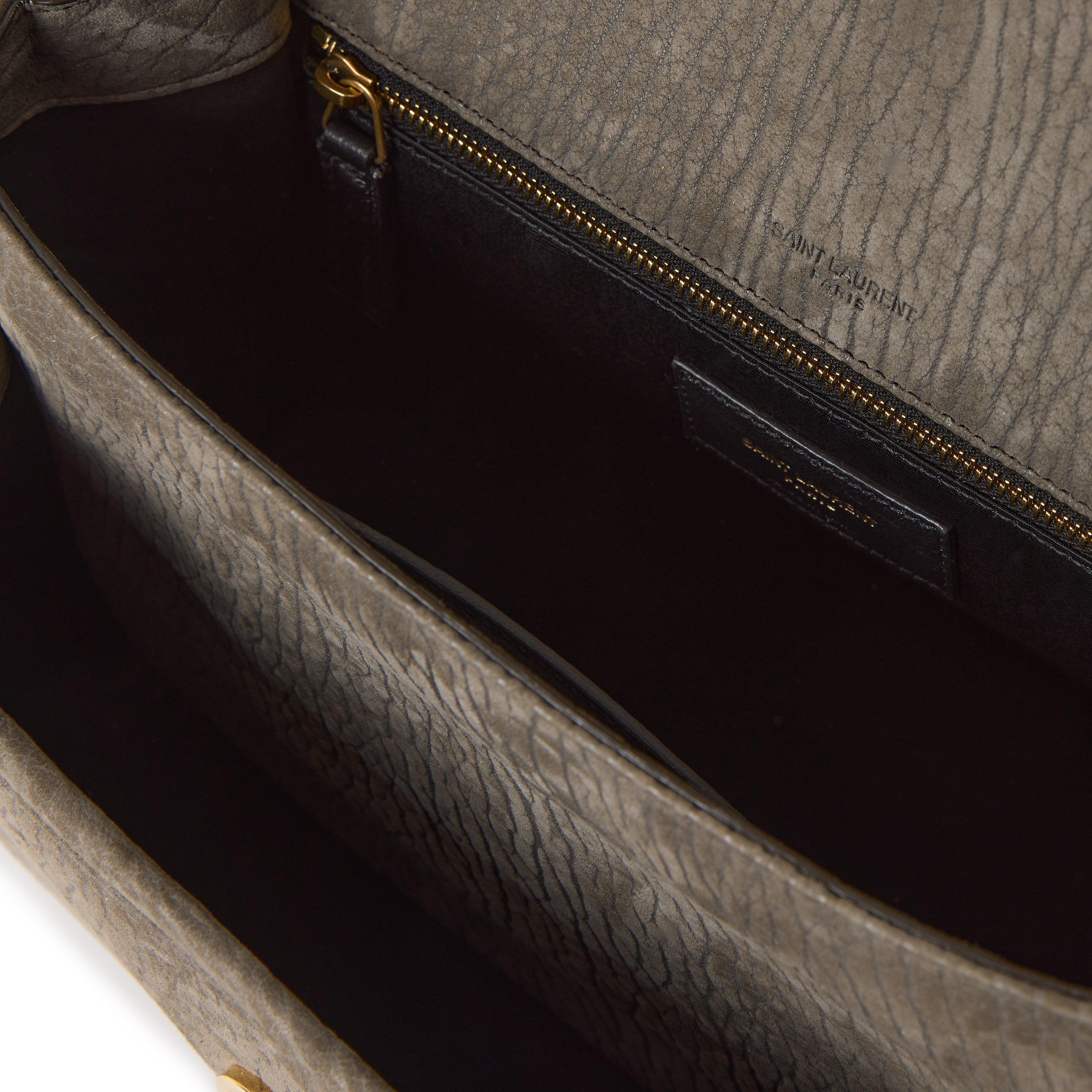 Zinc Grey - Saint Laurent - Women's Nubuck Niki Shoulder Bag - 4