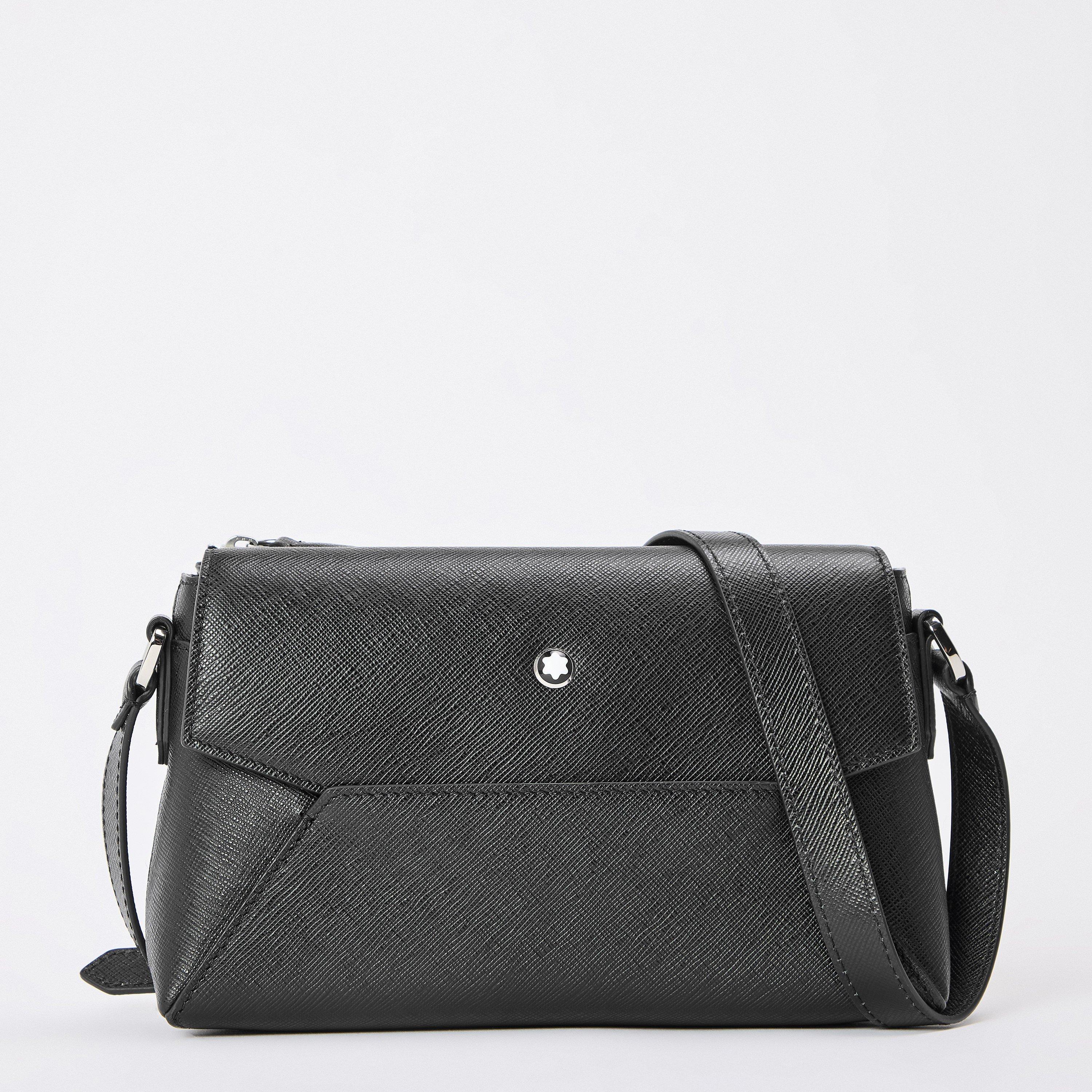 Montblanc Men's Double Crossbody Bag - Black
