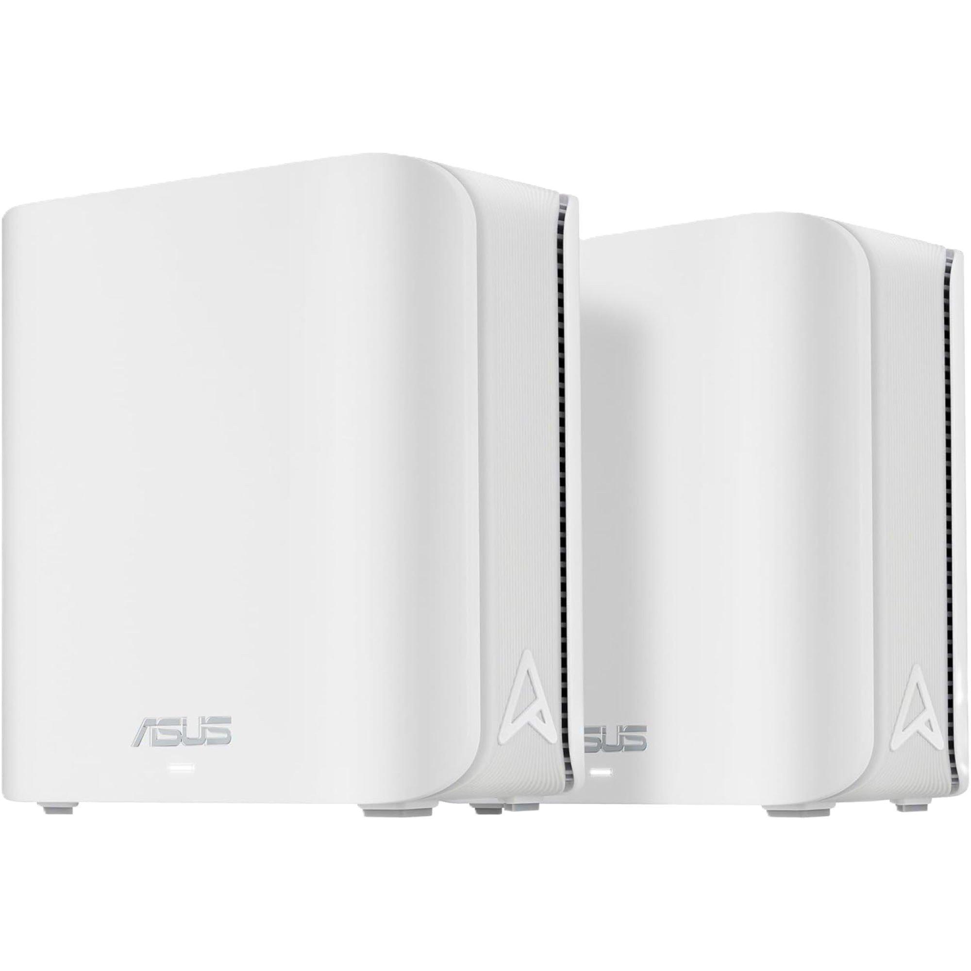 Blanc - ASUS - ASUS ZenWiFi BD4 Dual-band WiFi 7 AiMesh Extendable Router – 2 Pack - 1