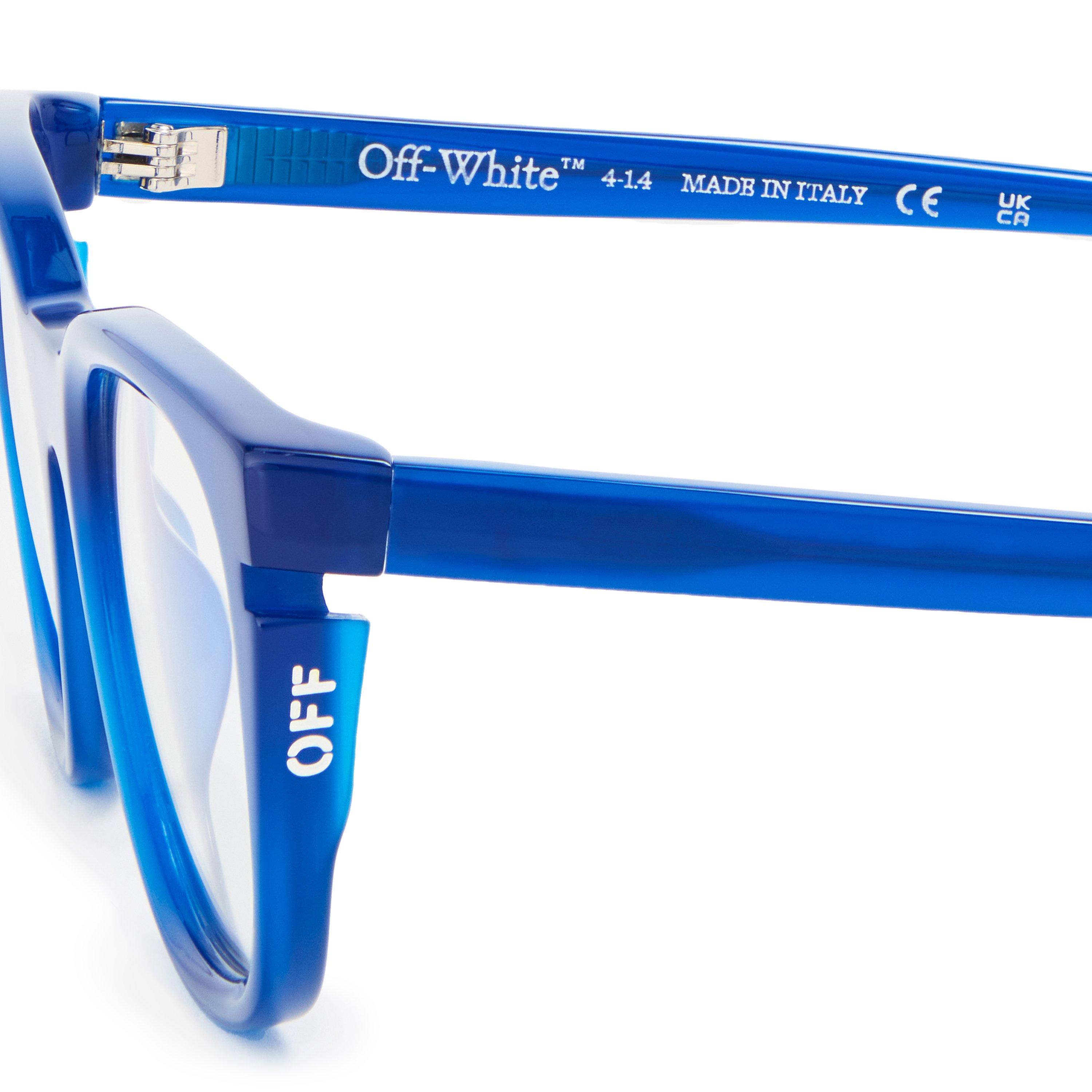 Blue - Off White - Industrial Contemporary Reading Glasses - 3