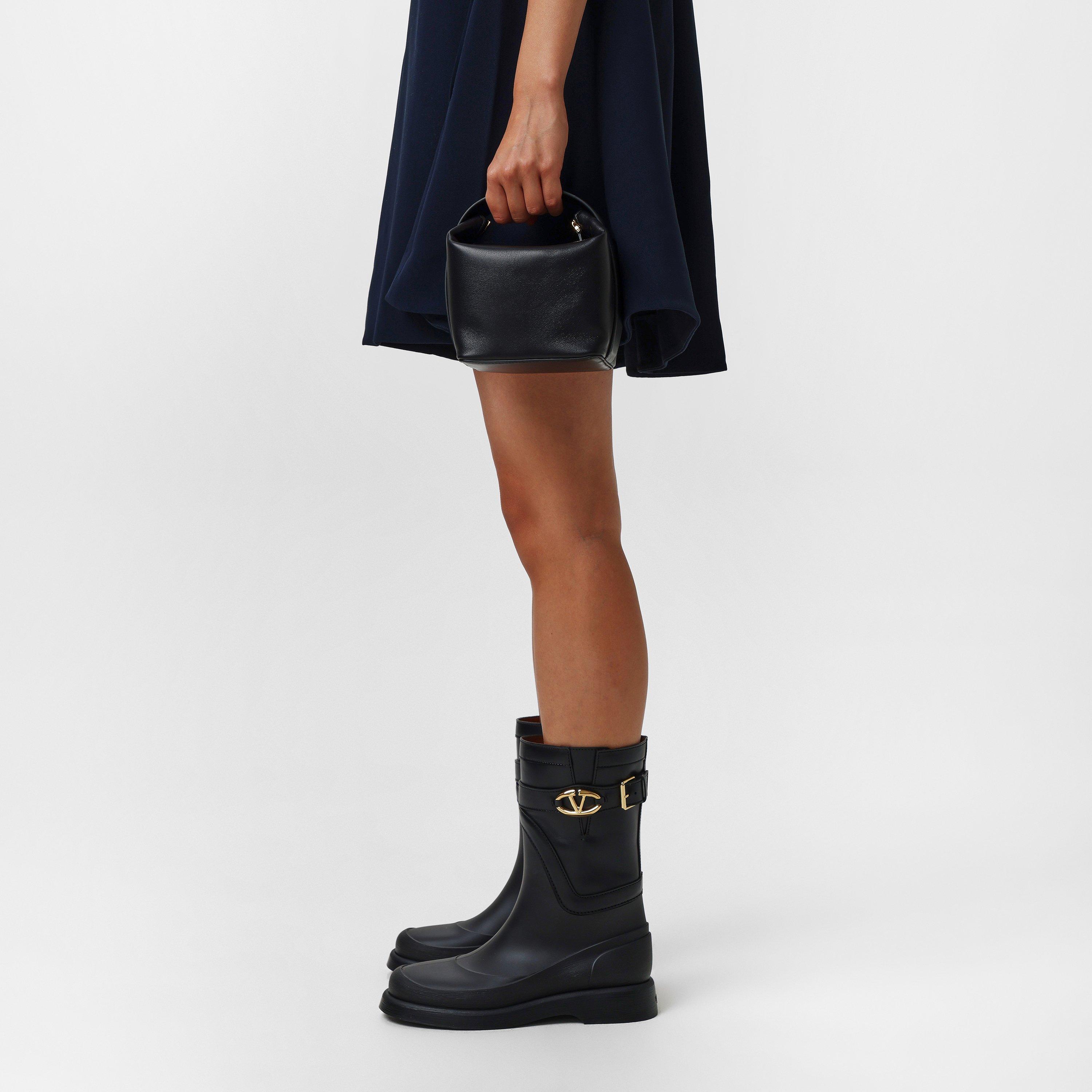 Nero - Valentino Garavani - Vlogo Bold Mini Bag - 3