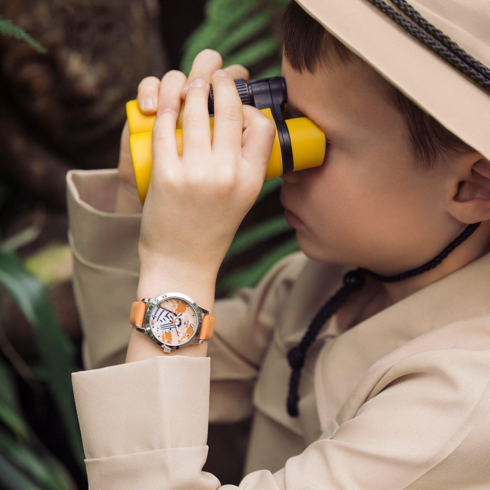 Orange - Tikkers - Kids' Tikker Zebra Quartz Watch - 4