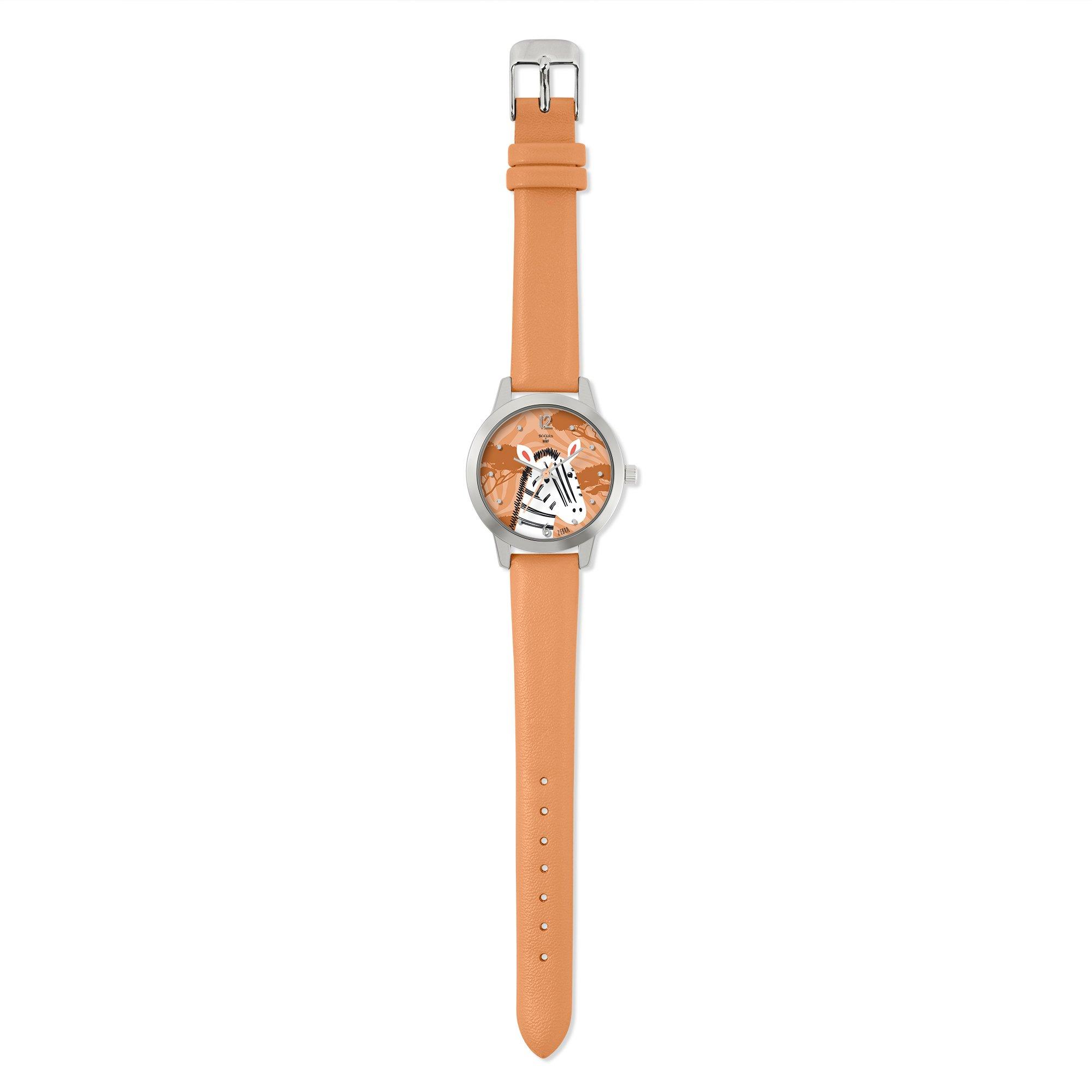Orange - Tikkers - Kids' Tikker Zebra Quartz Watch - 5