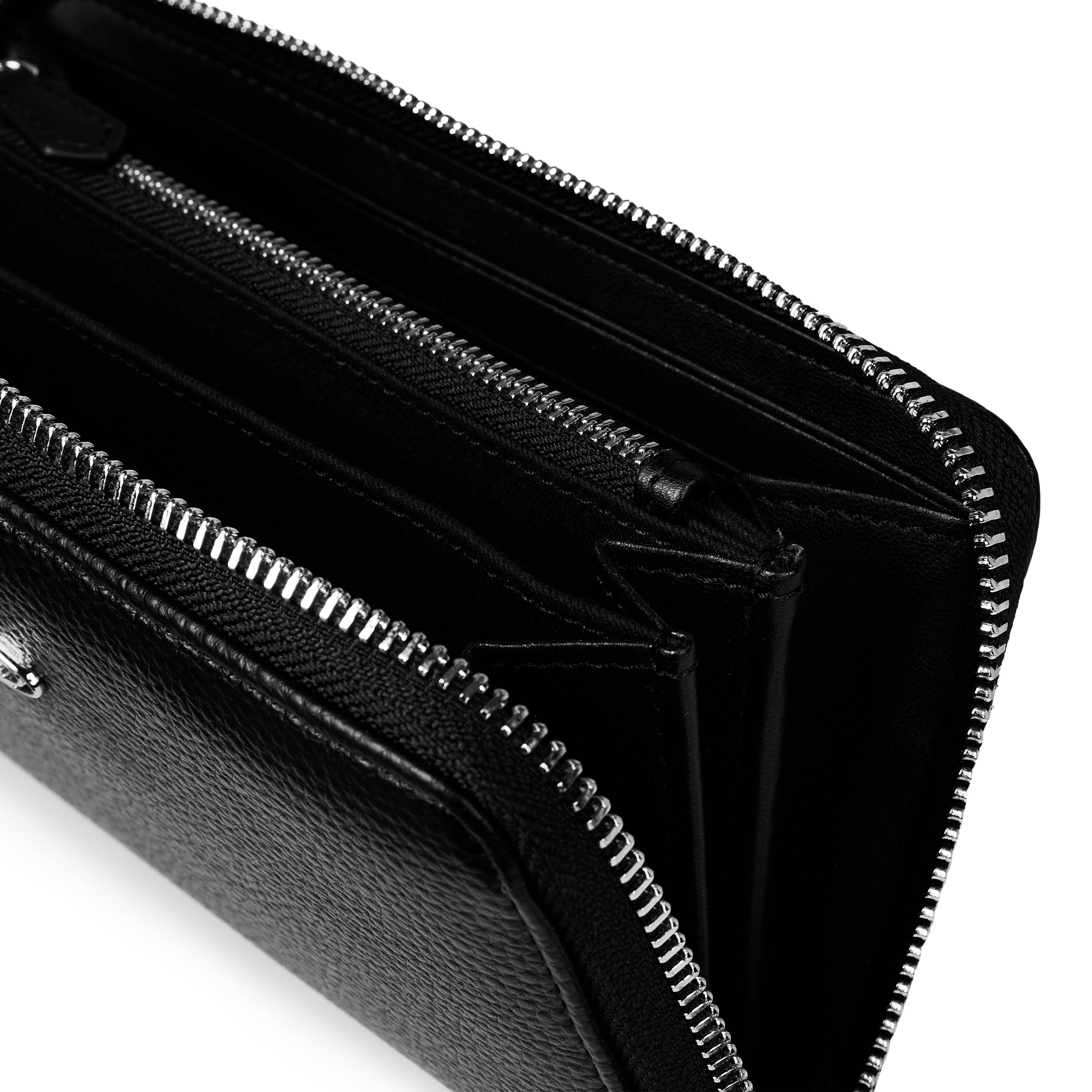 Black N403 - Vivienne Westwood - Women's Saffiano Zip Round Wallet - 3