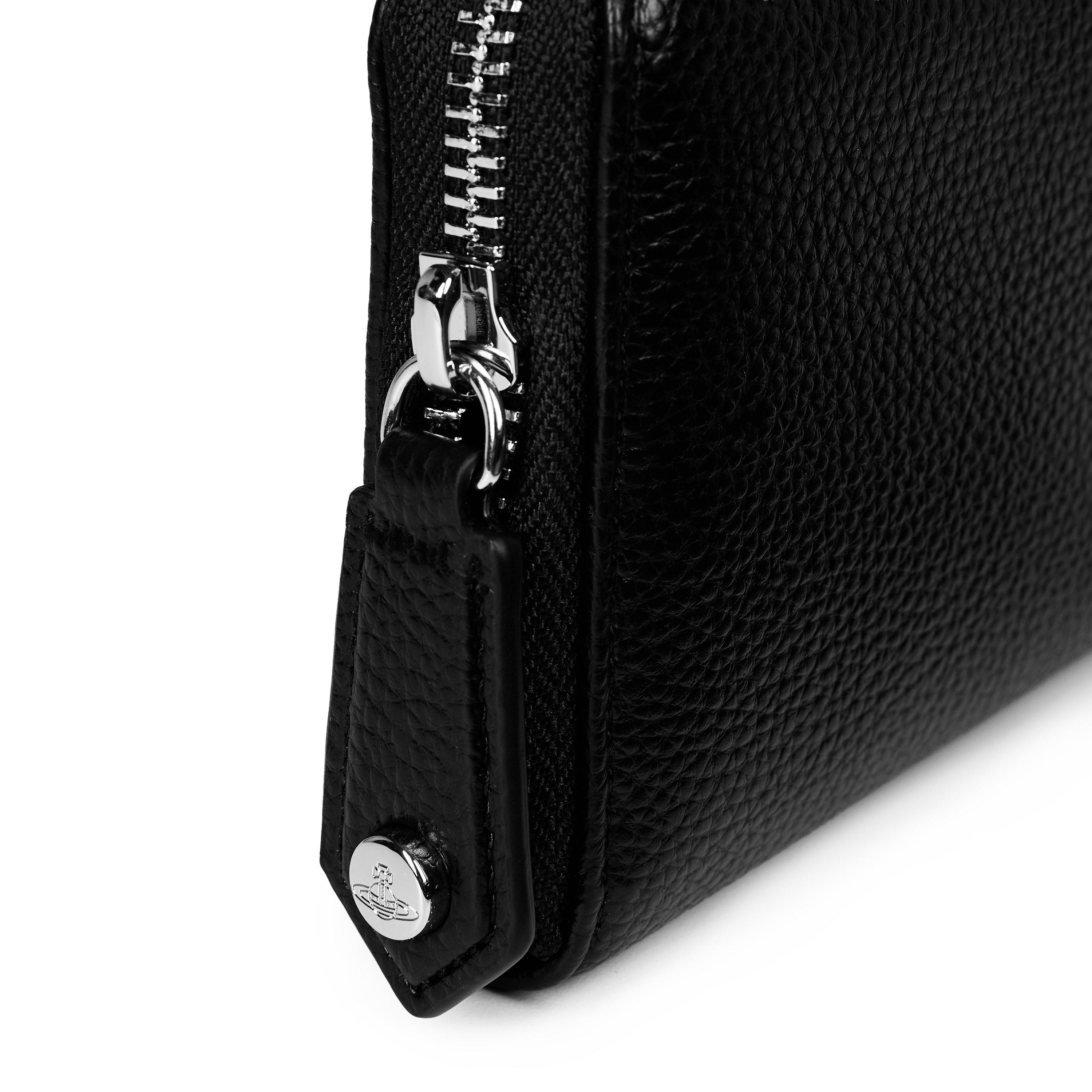 Black N403 - Vivienne Westwood - Women's Saffiano Zip Round Wallet - 4