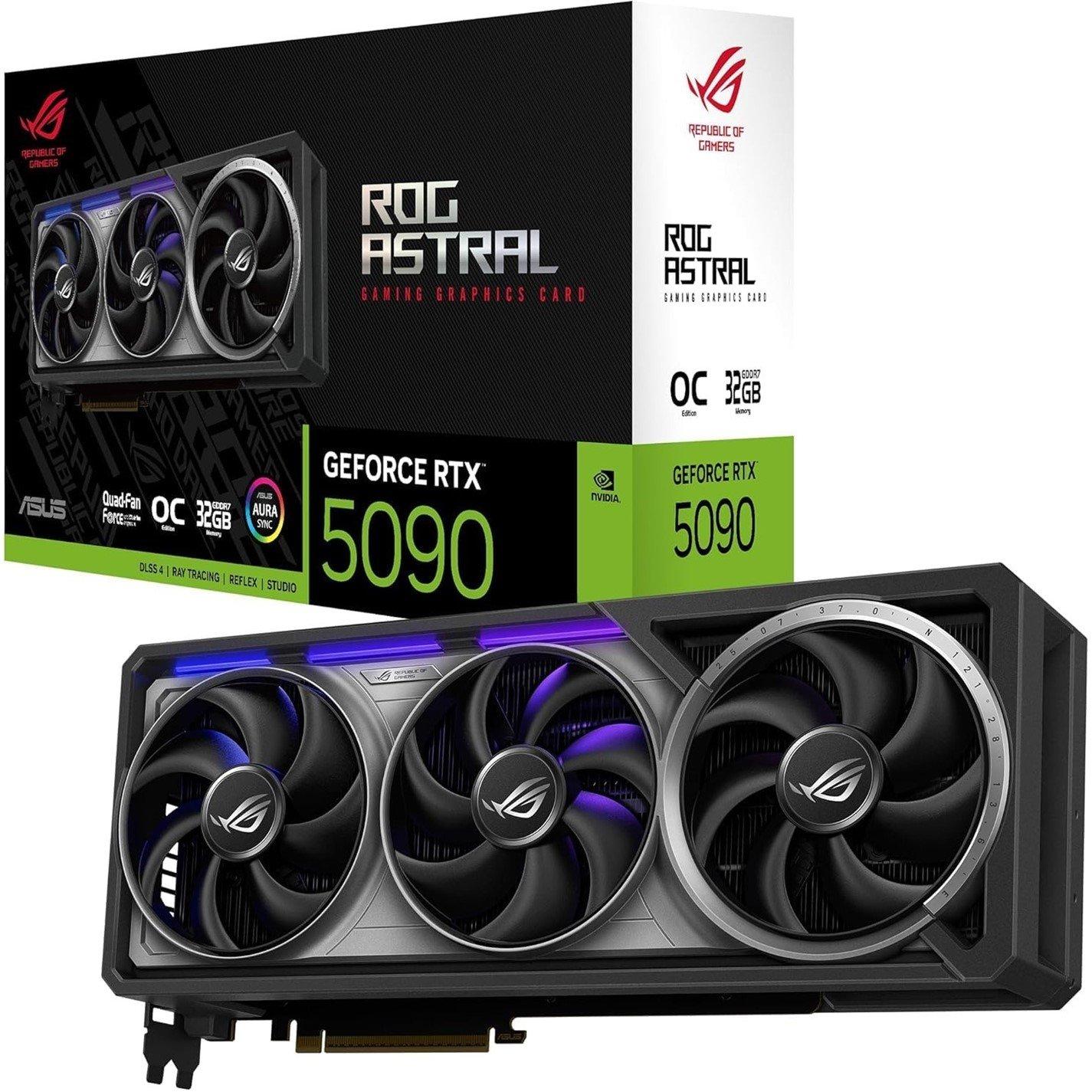 Zwart - ASUS - ROG Astral GeForce RTX™ 5090 32GB GDDR7 OC Edition - 1